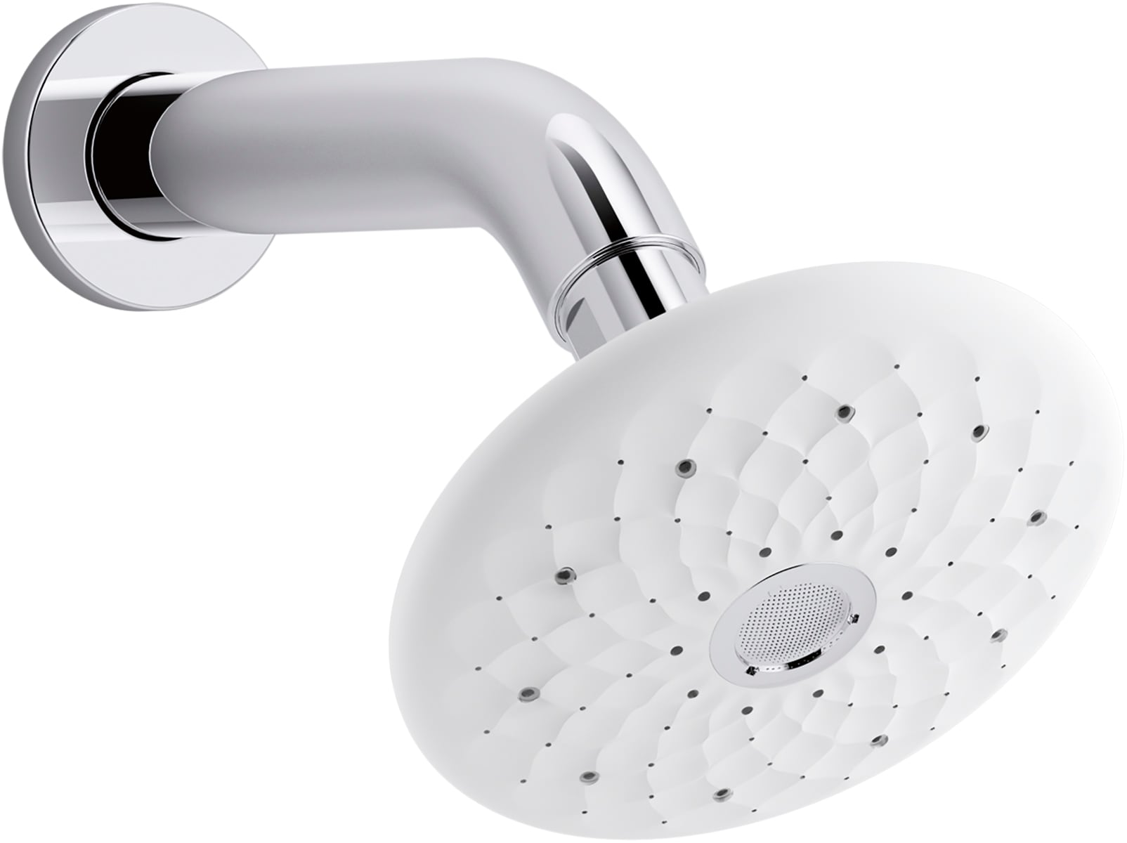 KOHLER K-72597-G-CP Exhale B120 4.0 -Spray Polished Chrome 4.8125-in Round Fixed Shower Head 1.75 GPM