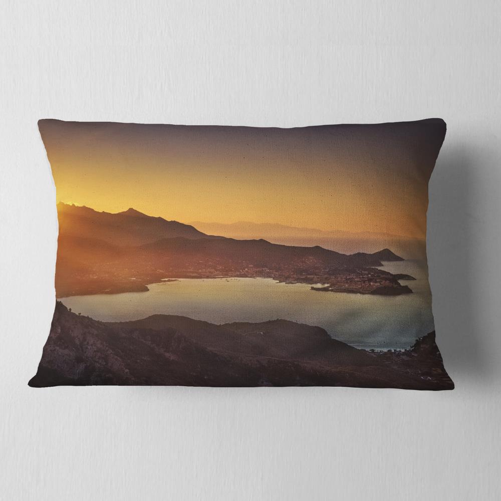 Designart CU11361-12-20 12-in x 20-in Red Indoor Decorative Pillow