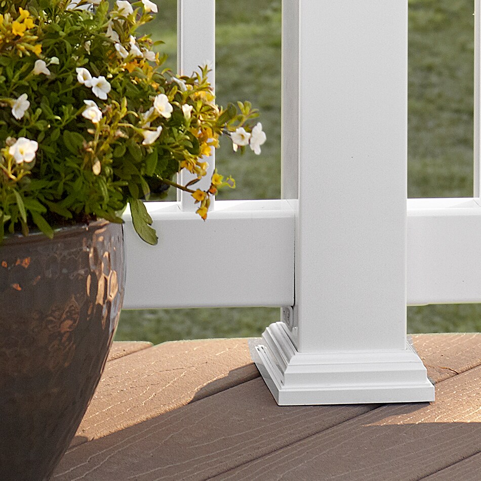 Deckorators 4-in x 4-in Wood Deck Post Base Trim in the Deck Accents  department at