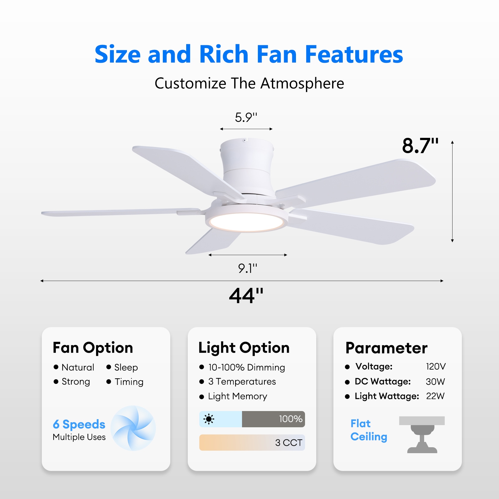 SILJOY 88623-01-MINI Ceiling-Fans - View #5