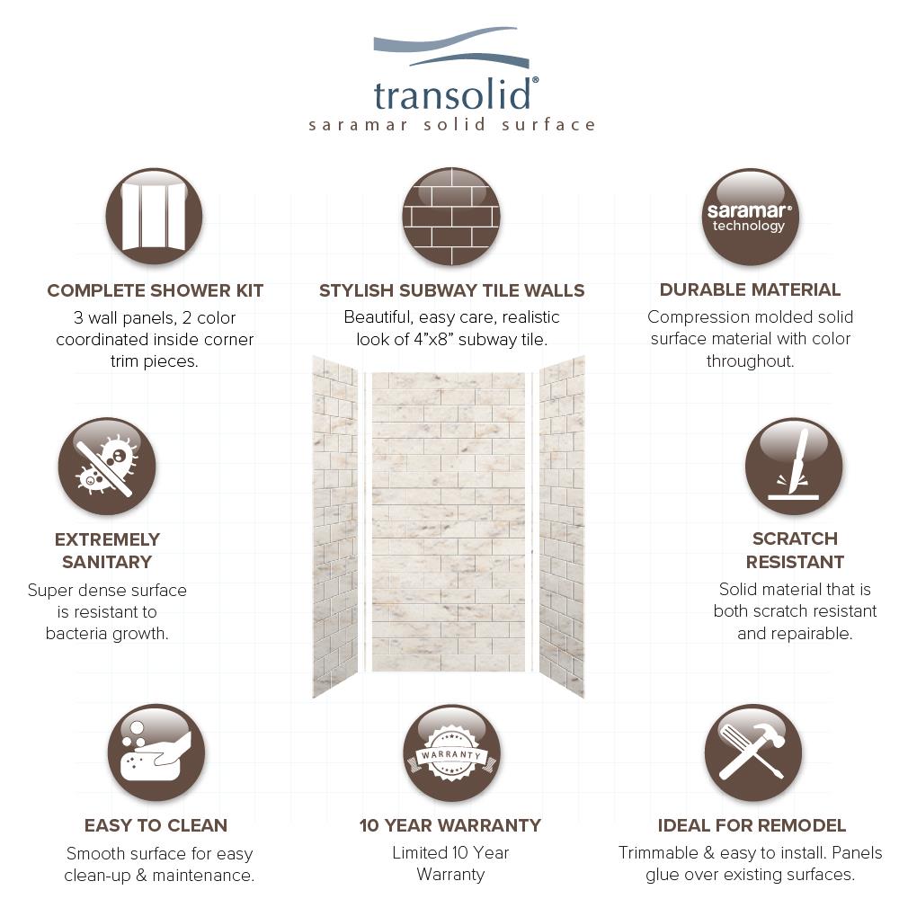 Transolid SWK363672-48 Shower-Wall-Surrounds - View #9