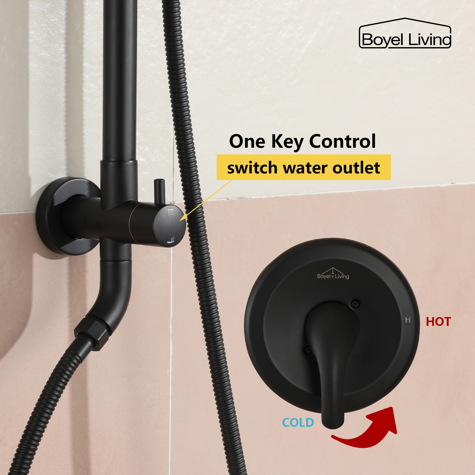 Clihome CHMS-MB-H1105 Showerhead-Bar-Panels - View #6