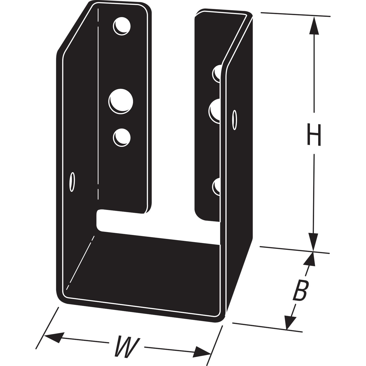 Simpson Strong-Tie APLH24R Joist-Hangers - View #4