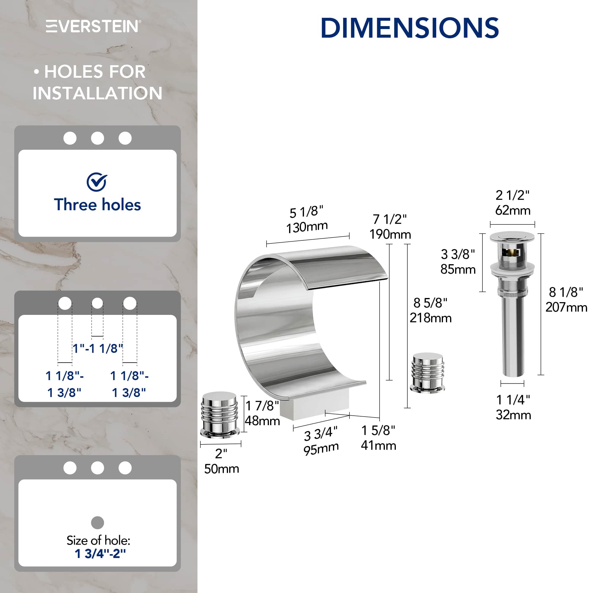 EVERSTEIN SFS-1152-CH Lavatory-Faucets - View #9