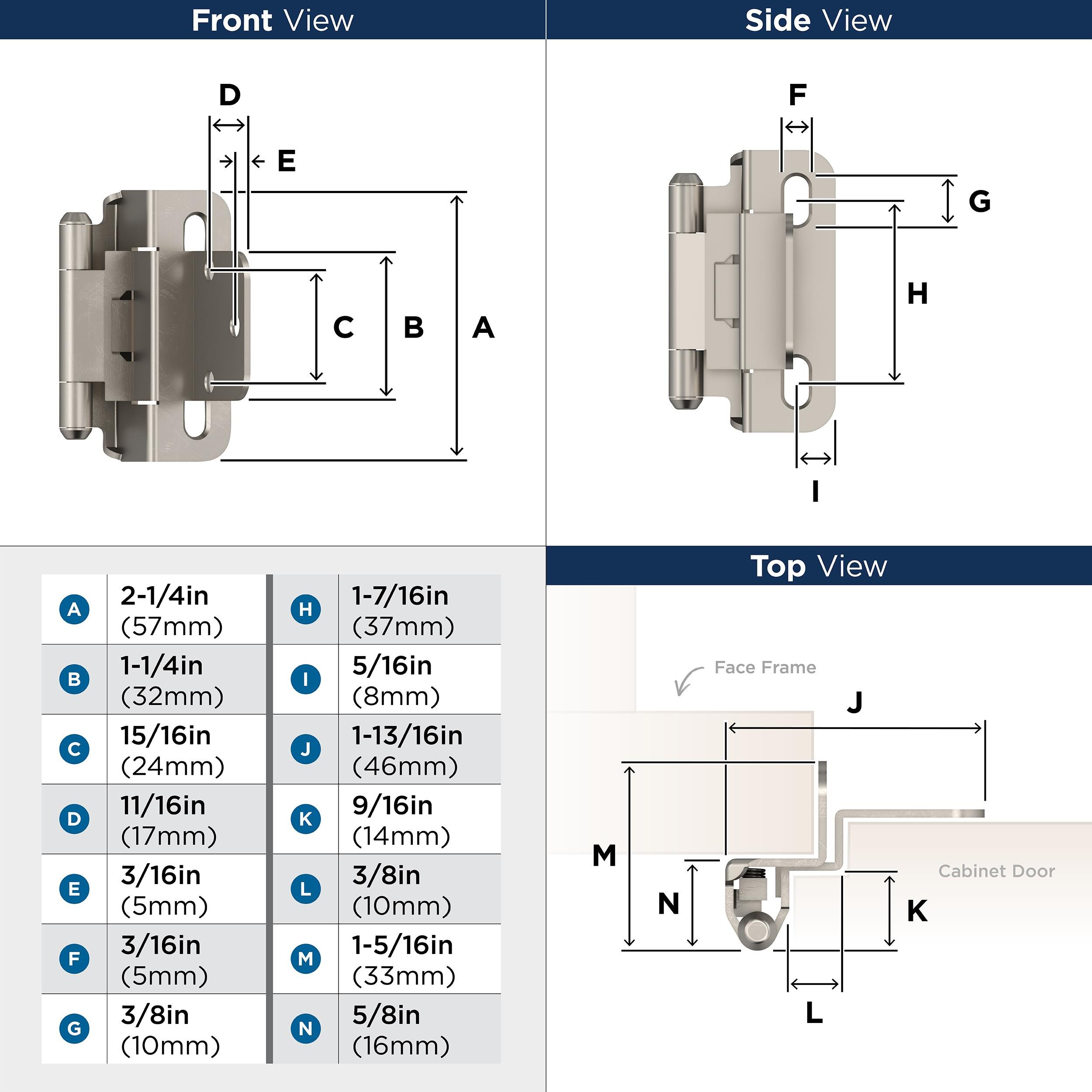 Amerock BPR7565G10 Cabinet-Hinges - View #5