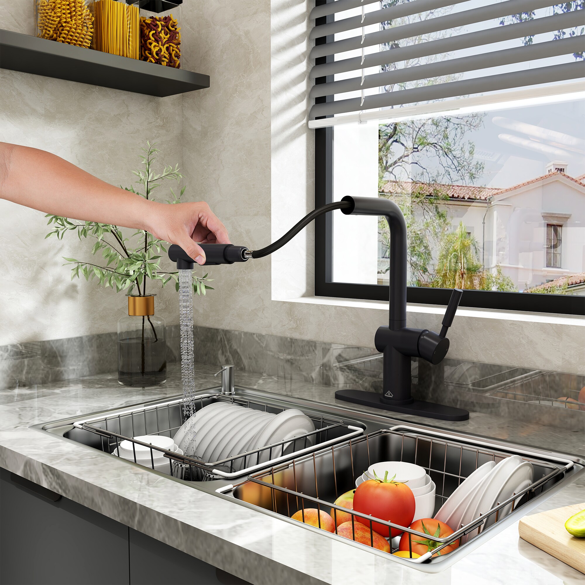 Mondawe MD-D83-MB Kitchen-Faucets - View #4