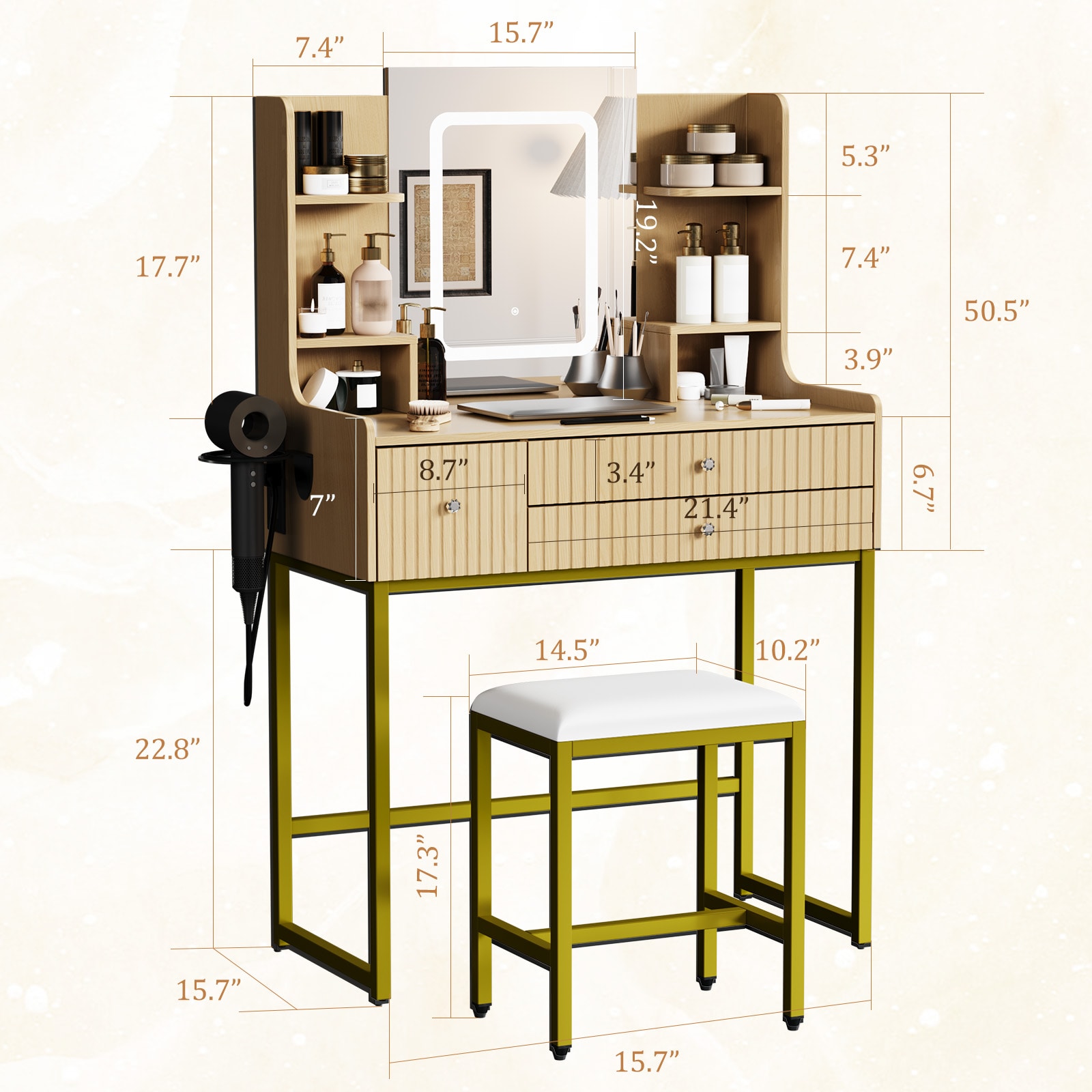 Garvee CK0-SXJQJ-R1 Bedroom-Vanities - View #7