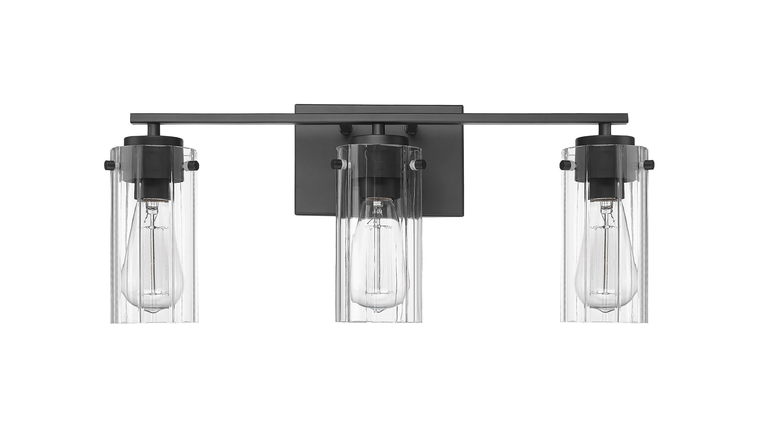 Millennium Lighting 10303-MB Serena 21.5-in 3 -Light Matte Black Modern/contemporary Vanity light