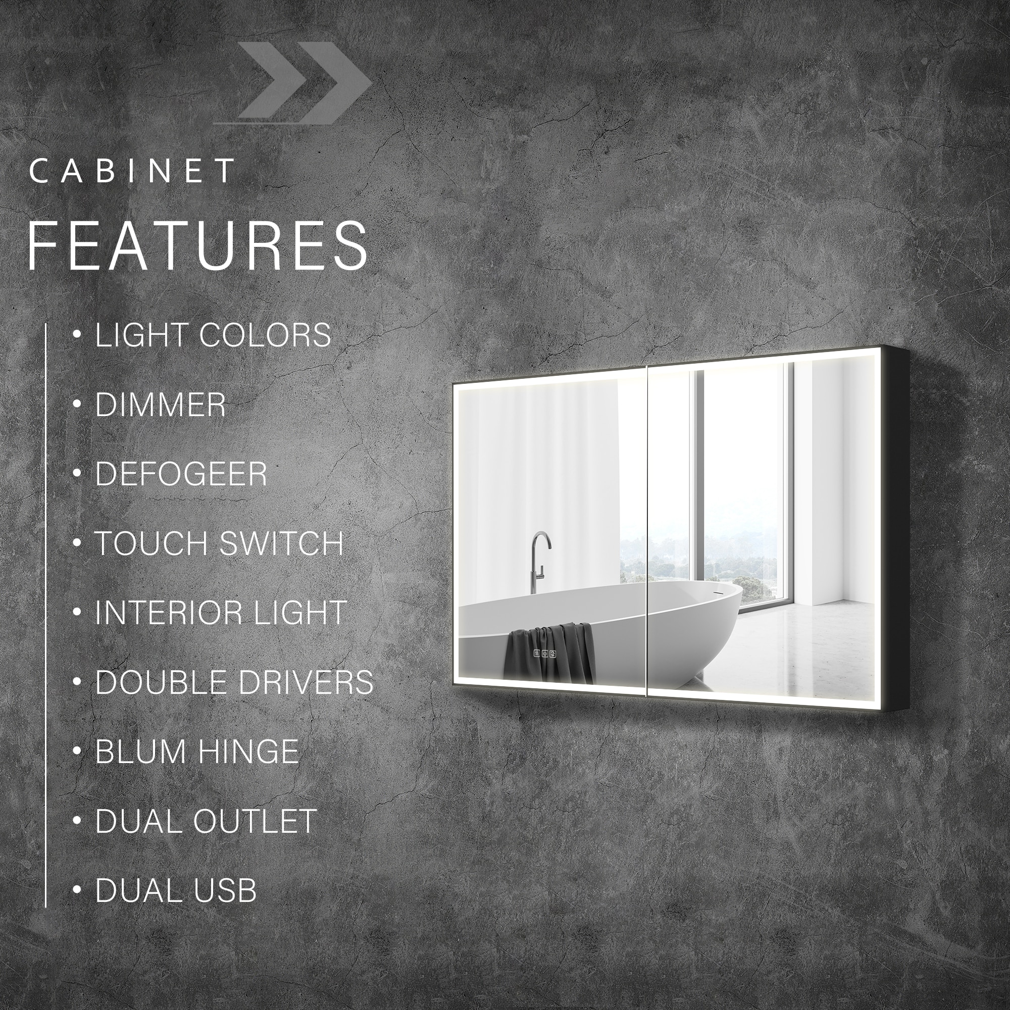 WELLFOR W12MCL4830 Bathroom-Medicine-Cabinets - View #12