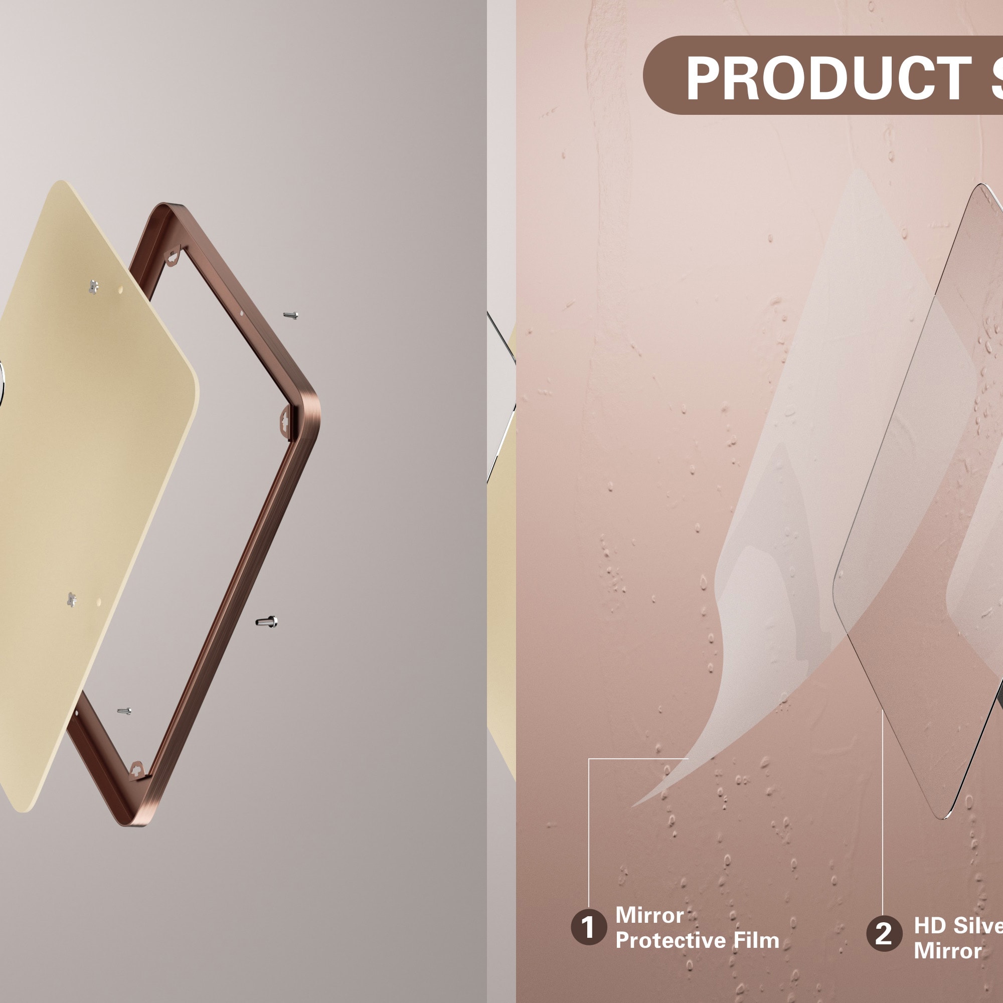 Clavie LS-22301-SRBR Decor-Mirrors - View #3