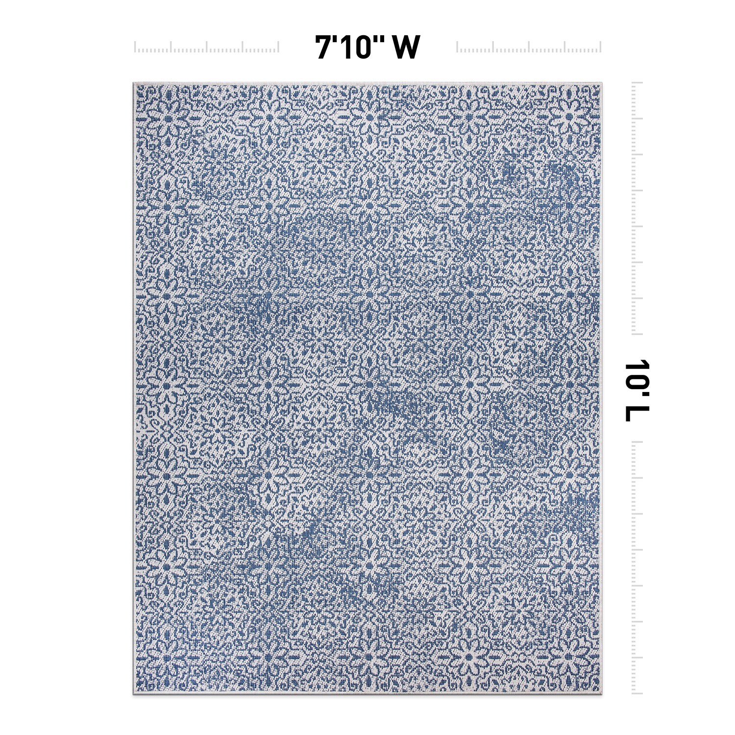 World Rug Gallery 4026BLUE8X10 rugs - View #2