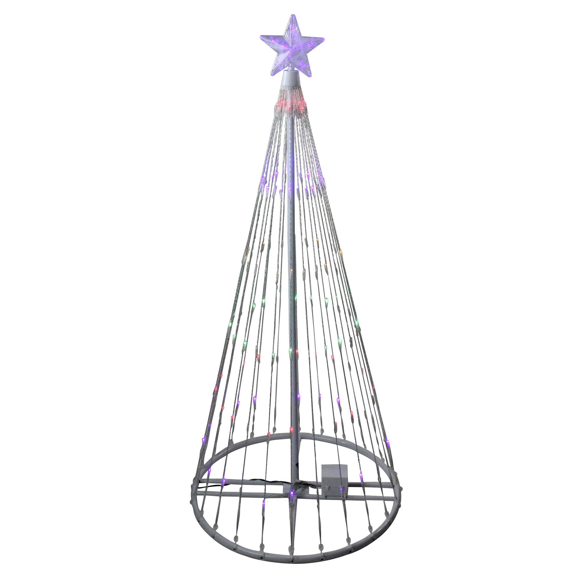 Northlight 32912668 48-in Freestanding Christmas tree Light with Multicolor LED Lights