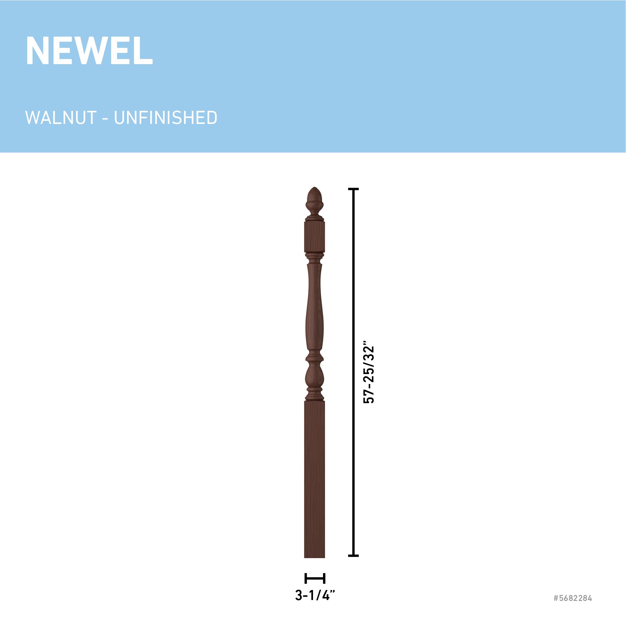 L.J. Smith Stair Systems LJP-3942-W Interior-Stairpart-Newel-Posts - View #3