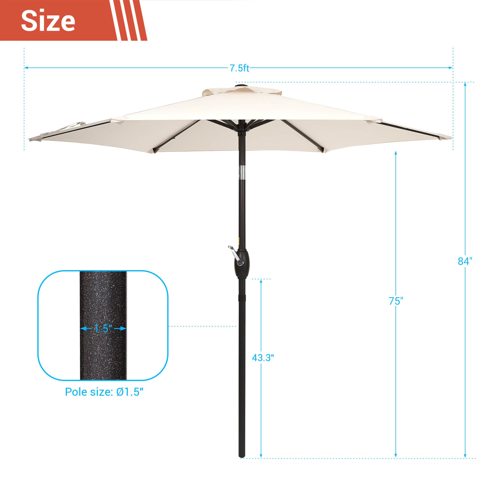 Aok Garden LWP-043BG Umbrellas-2 - View #2