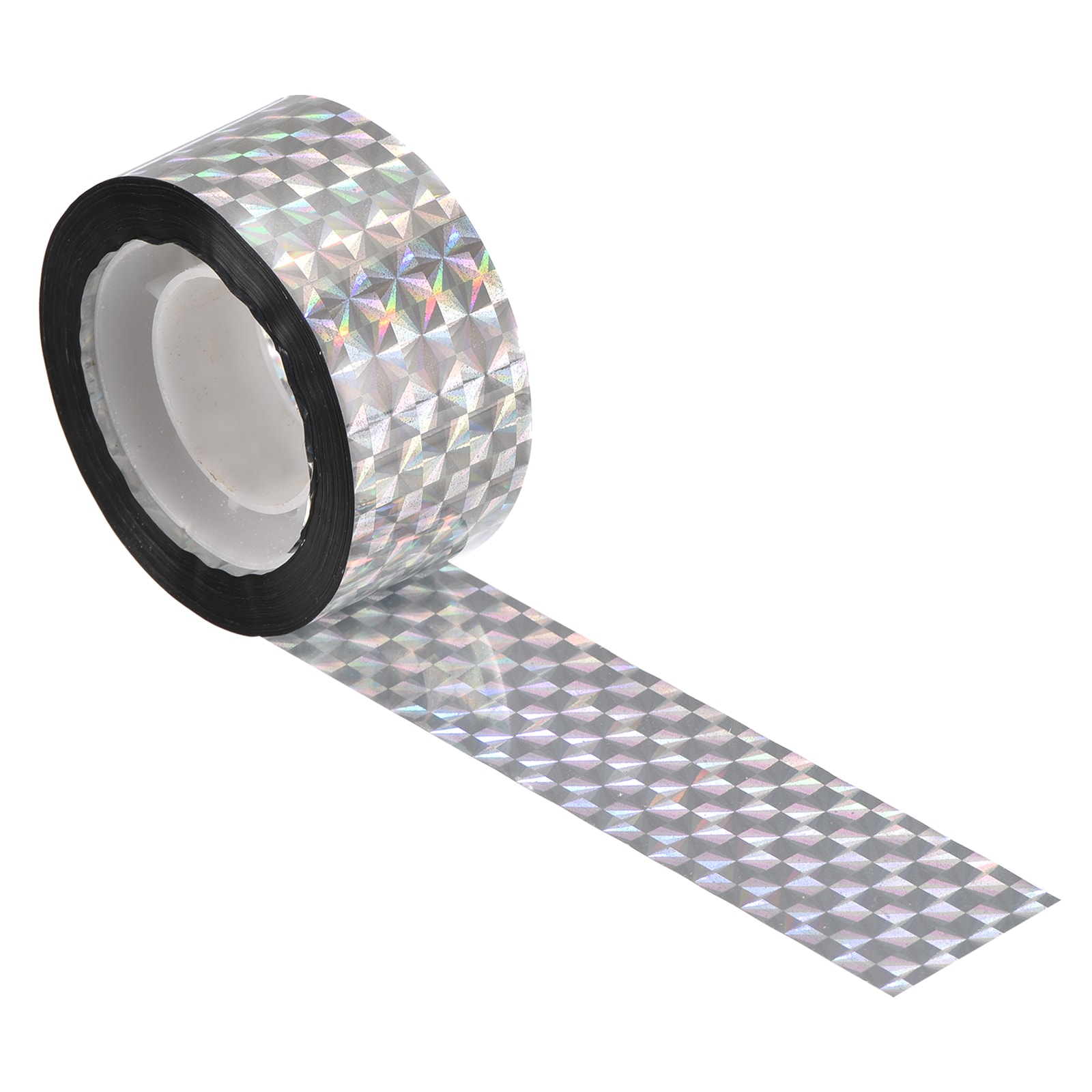 Unique Bargains S25093001UX0489 Bird Scare Tape 131 ft x 1 in PET Reflective Tape Ribbon Laser Grid 1 Roll