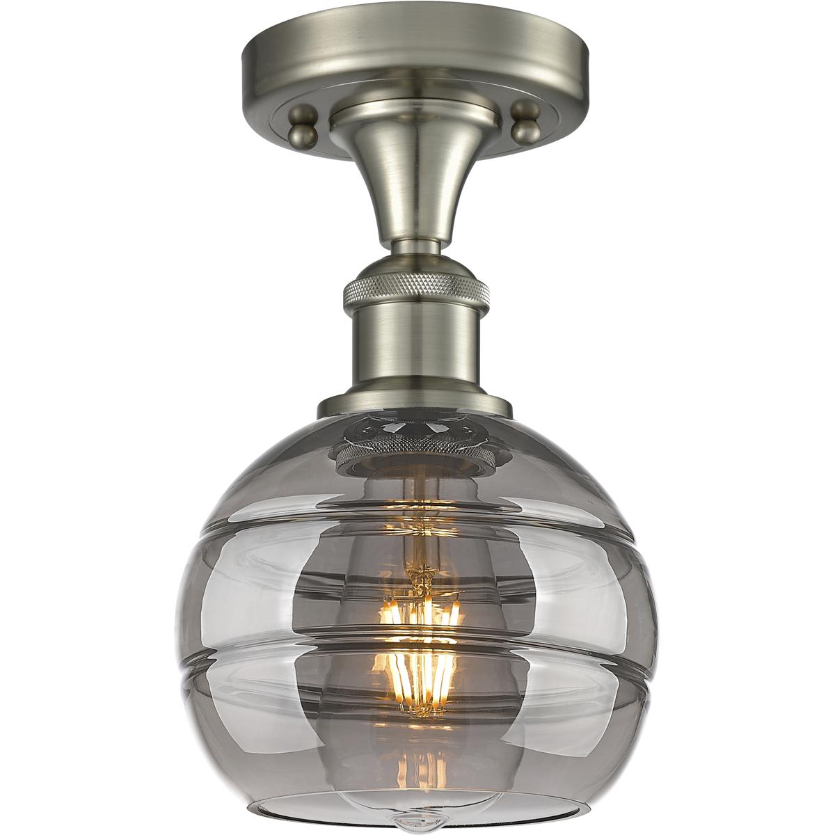 Innovations Lighting 2672581 516-1C-SN-G556-6SM Ballston Rochester Semi-Flush Mount