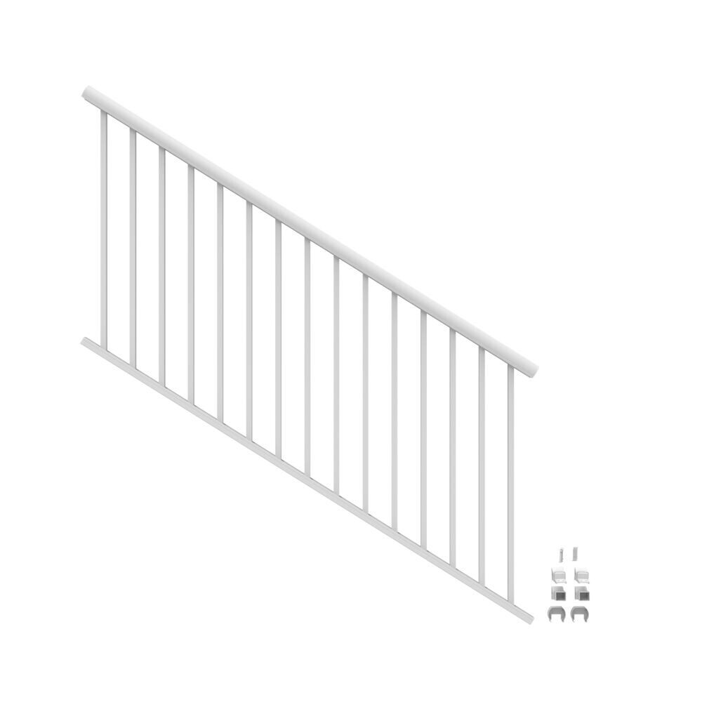 Freedom 73043515 VersaRail Winchester 6-Feet x 36-Inches White Aluminum Deck Stair Rail Kit