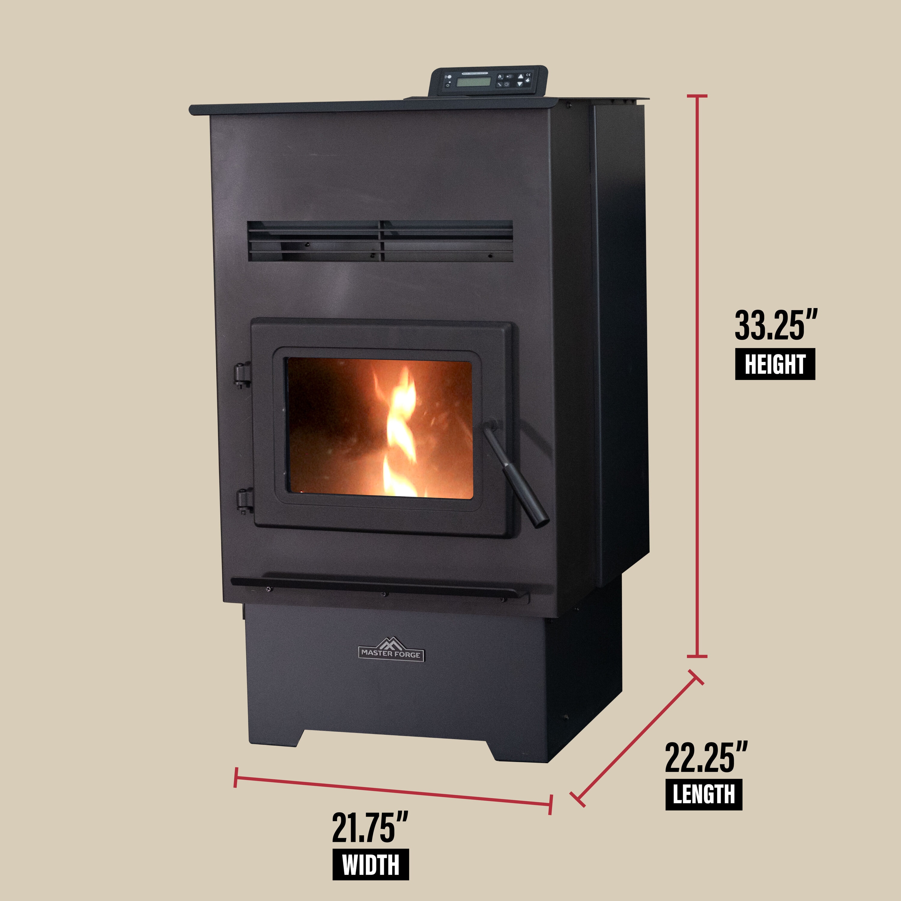 Master Forge H80XL Pellet-Stoves - View #3