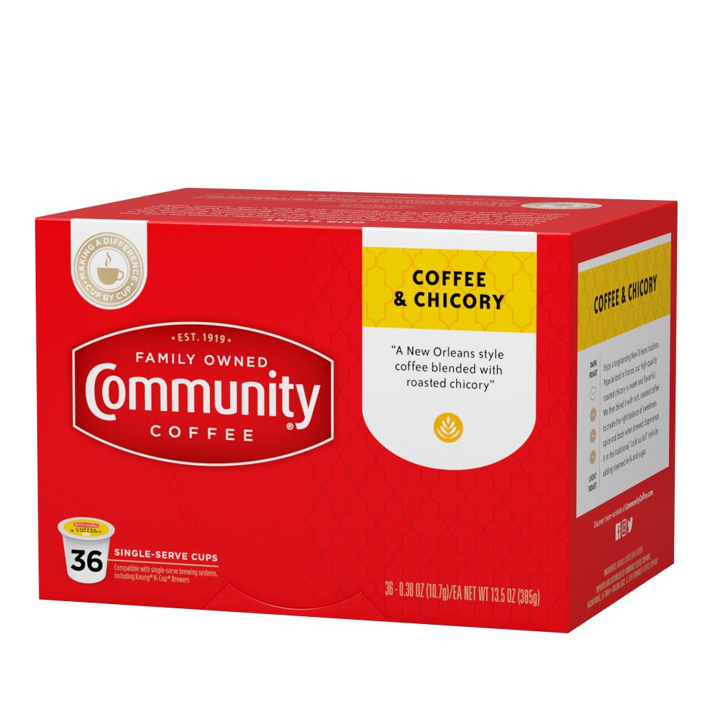 Community Coffee Coffee and Chicory 144-Pack Coffee and Chicory Single ...