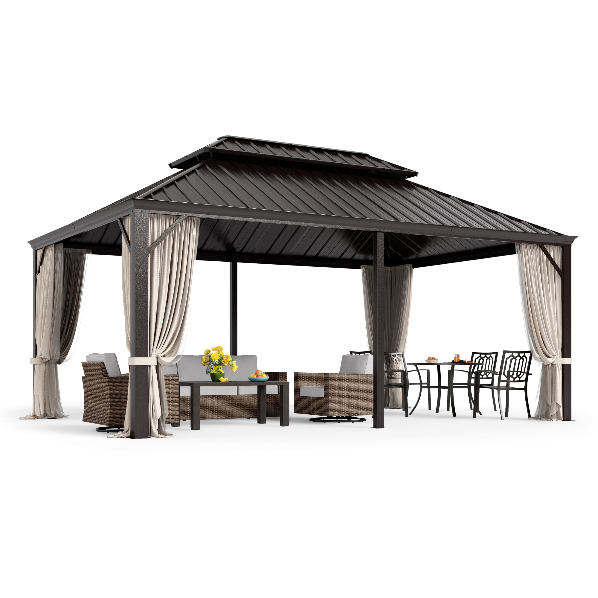 Sunshine Valley GA226-1218 Wood-Resin-Gazebos - View #2