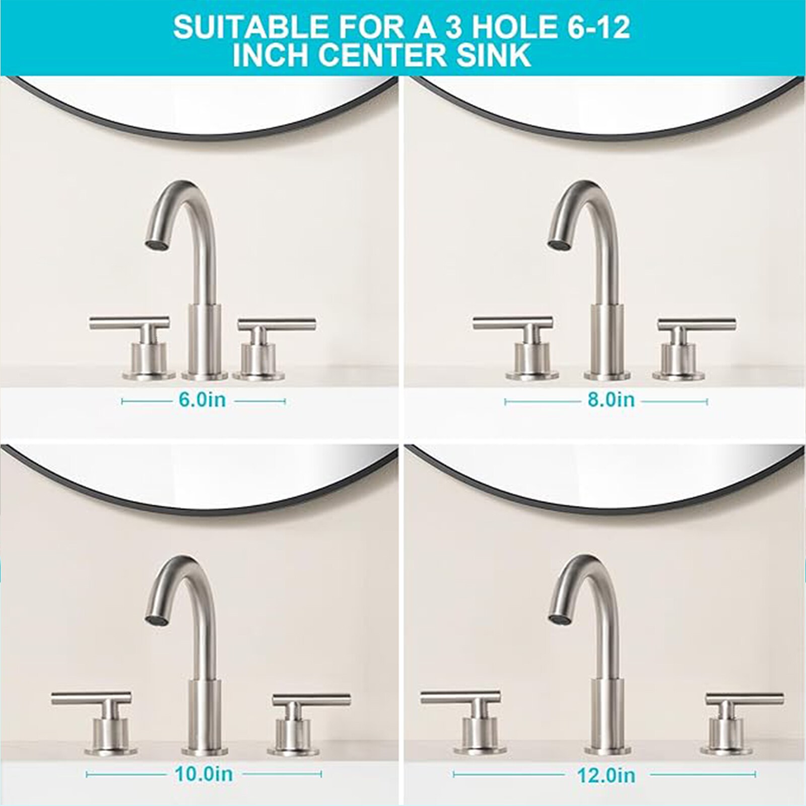 BYH HM-8LT-NICKEL Lavatory-Faucets - View #6