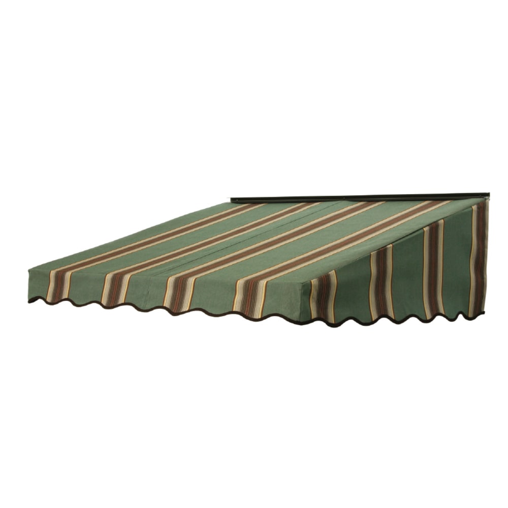 NuImage Awnings 27X7X46494903X 2700 46-Inches Wide x 41-Inches Projection x 17-Inches Height Fabric Forest Vintage Bar (4949) Striped Fixed Door Awning