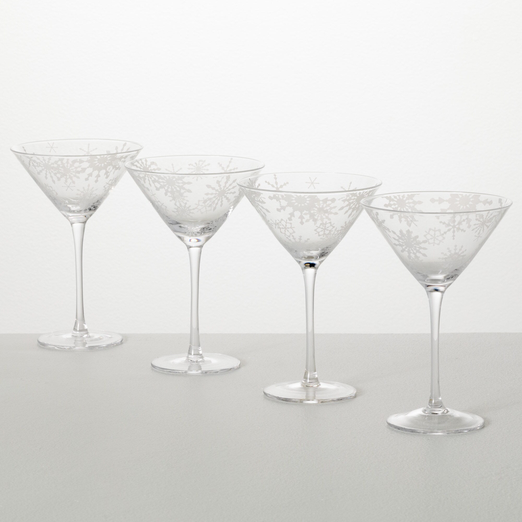 Sullivans G8444 No.55 8-fl oz Glass Clear Novelty Drinkware Set of: 4