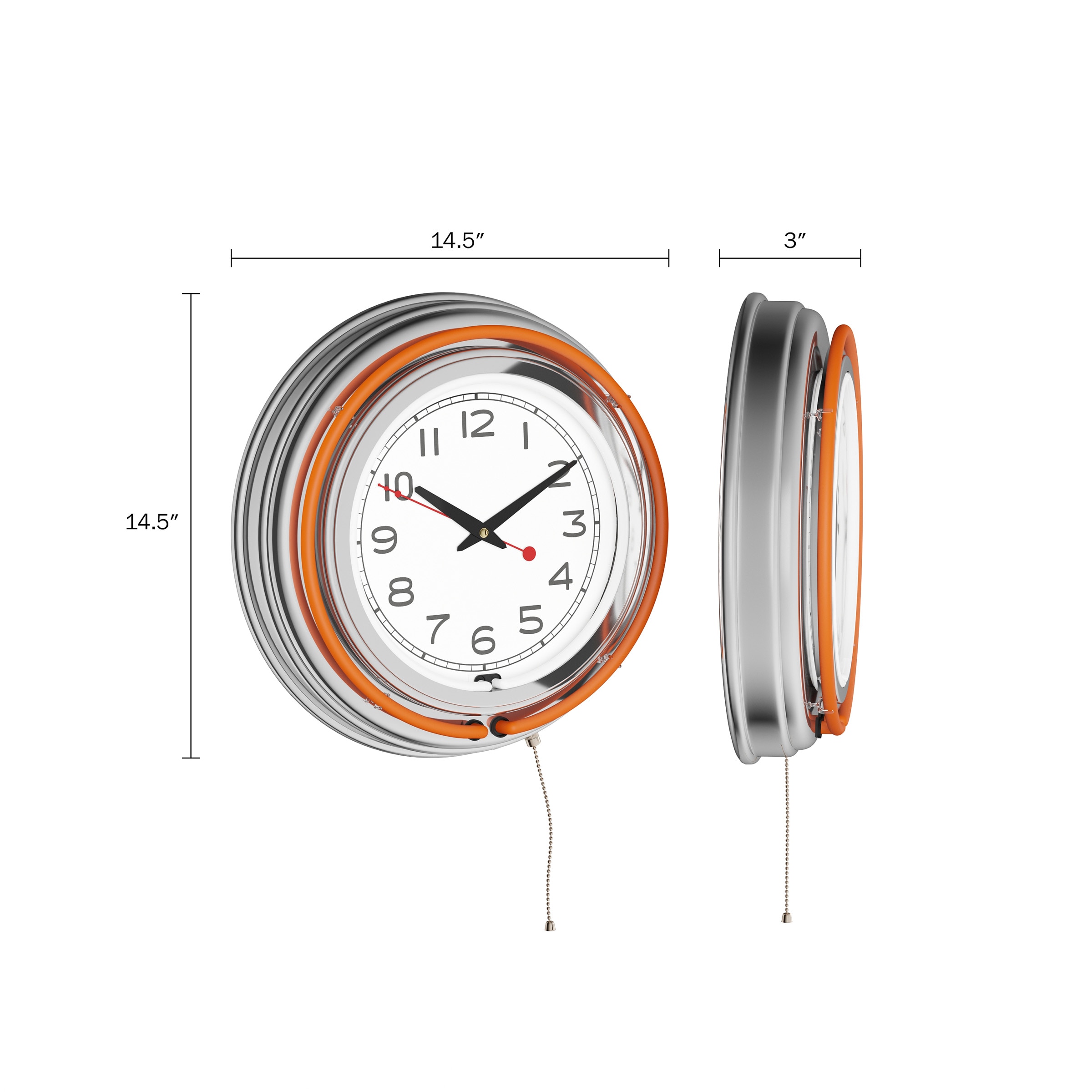 Hastings Home 717918BWM Indoor-Outdoor-Clocks - View #2