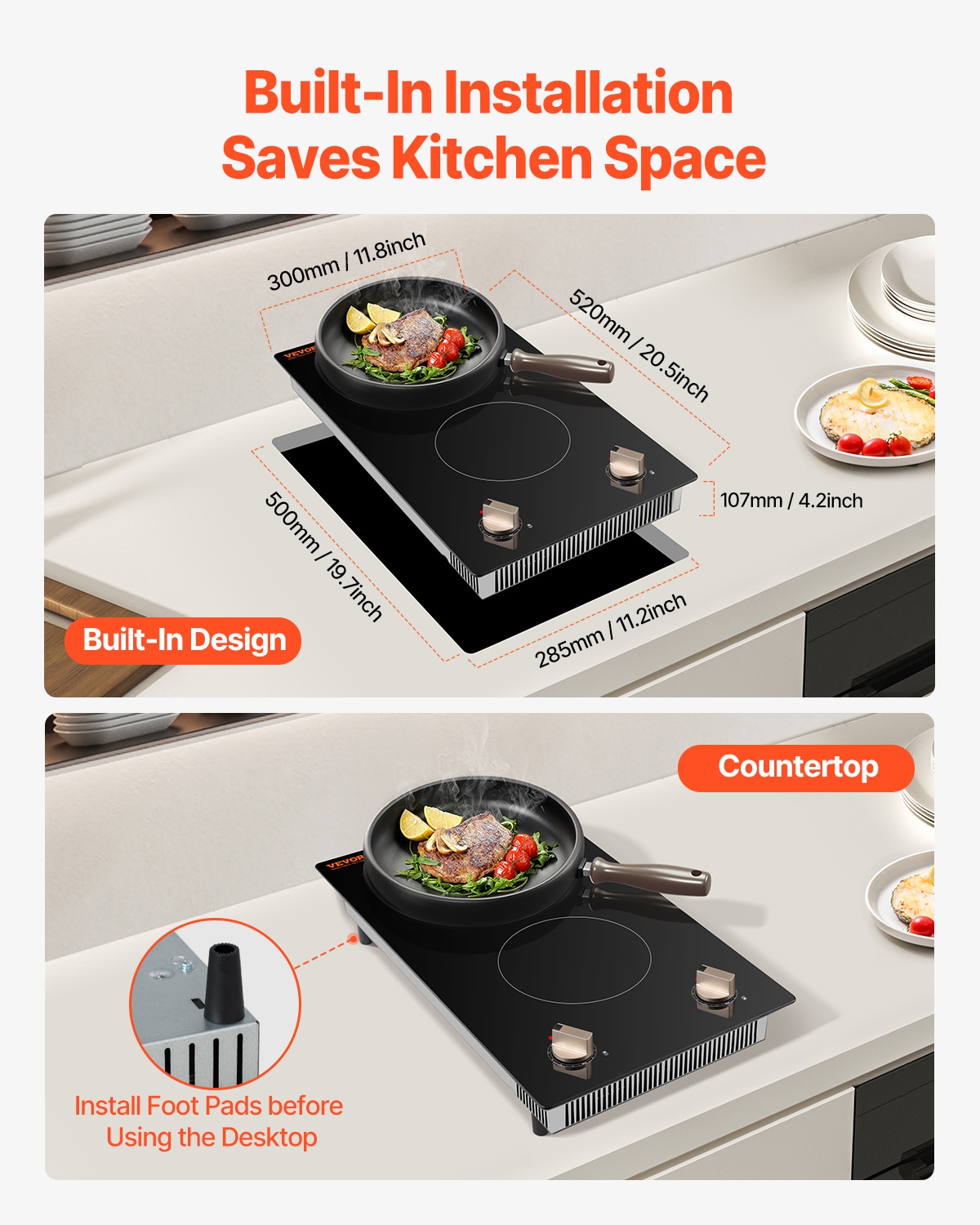 VEVOR NQDCL2GXN350VPC4XV4 Induction-Cooktops - View #7