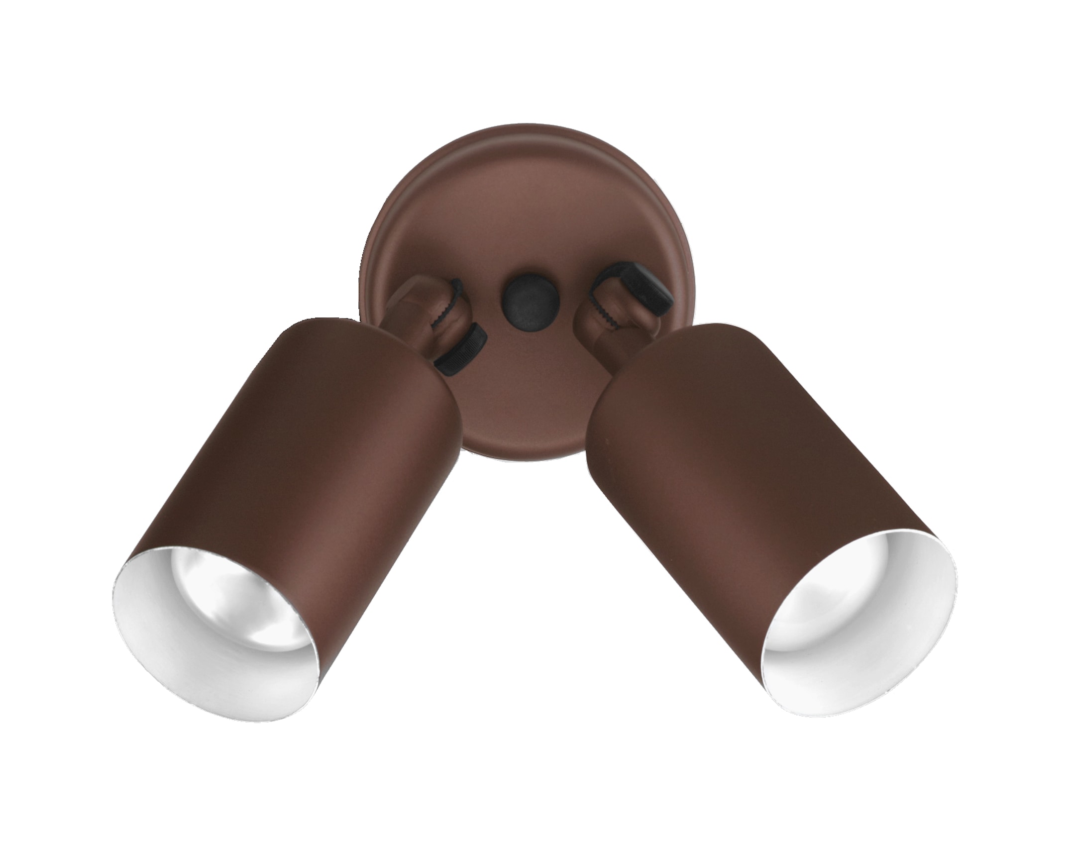 Nicor Lighting 11528 2 -Light 5.0-in H Bronze Hardwired Outdoor Wall Light