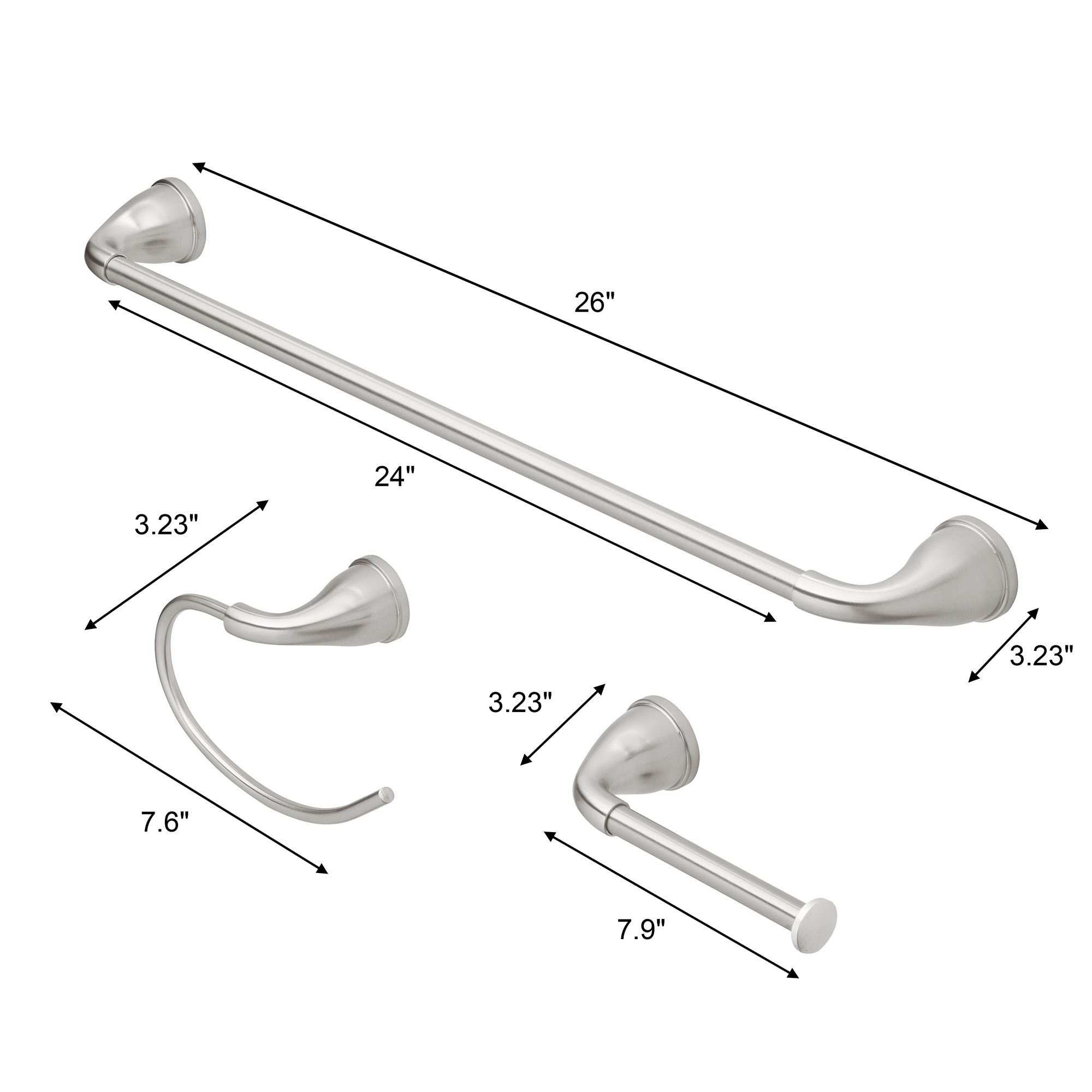 Project Source 167-DOV3KT-PSBN Decorative-Bath-Hardware-Kits - View #10