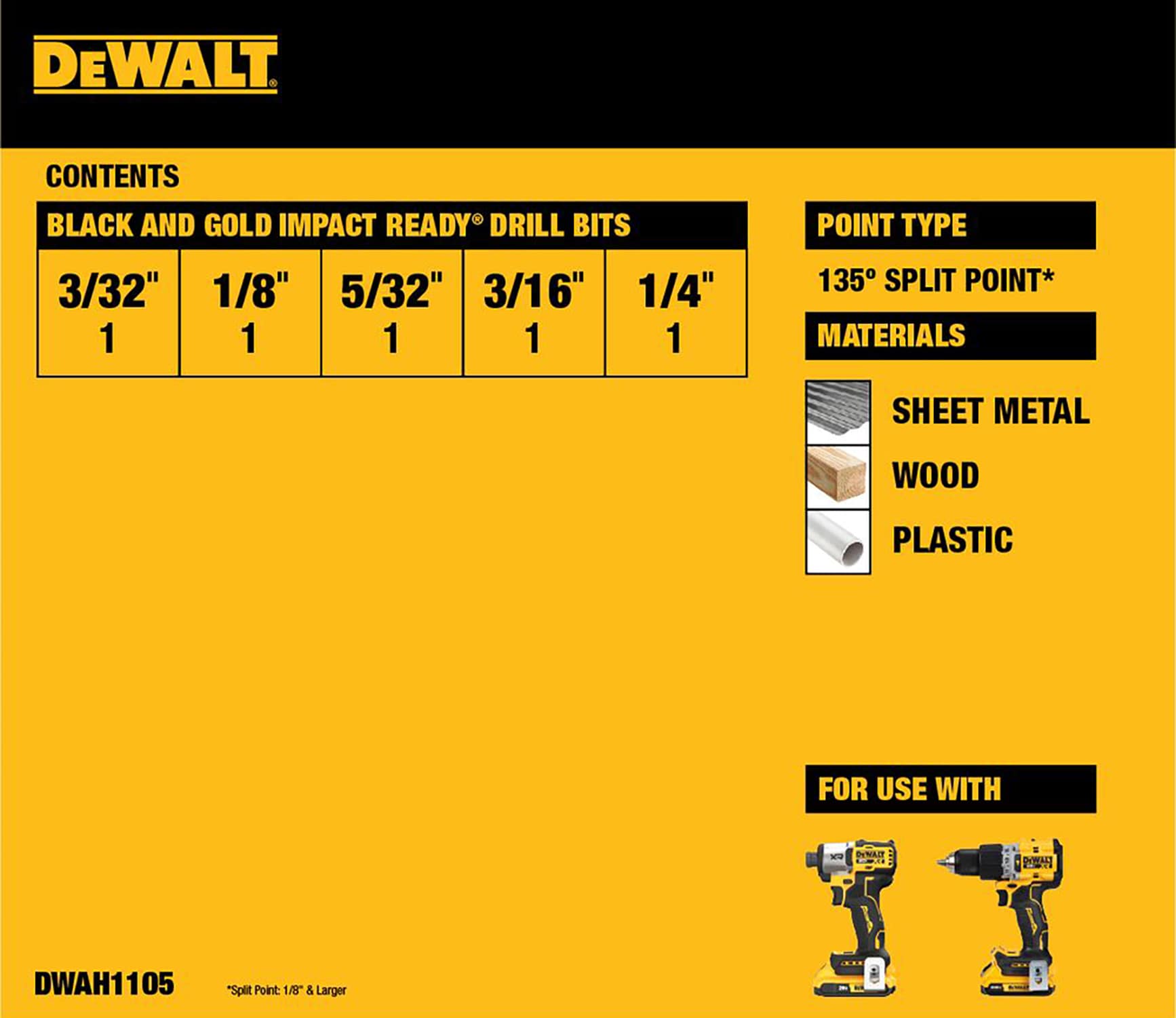DEWALT DWAH1105 Metal-Twist-Drill-Bits - View #2
