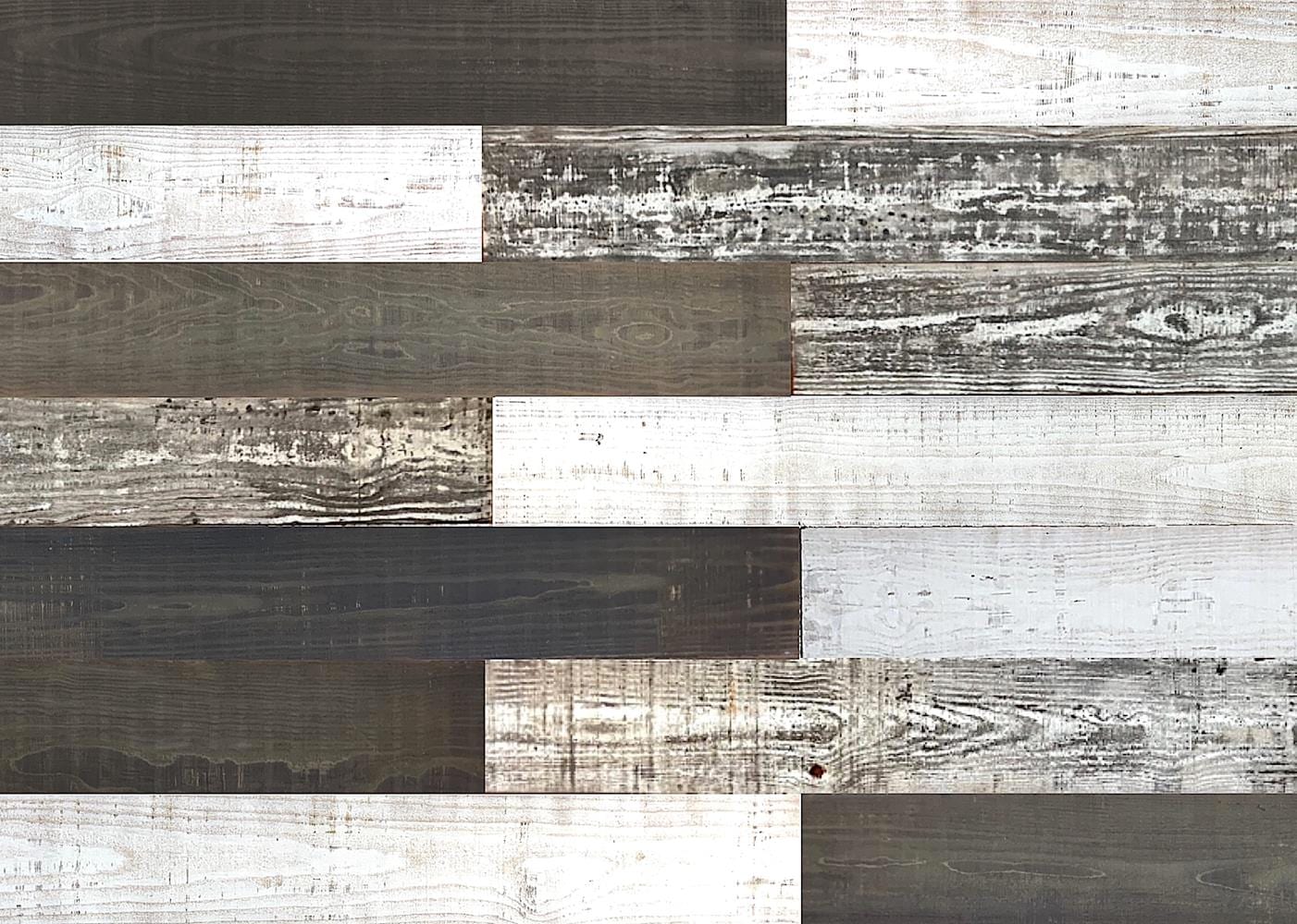 EASY PLANKING 5-in x 4-ft Ebony, Pearl, Country Pine Wall Plank ( 6 -Pack , Covers 10-sq ft ) #11336