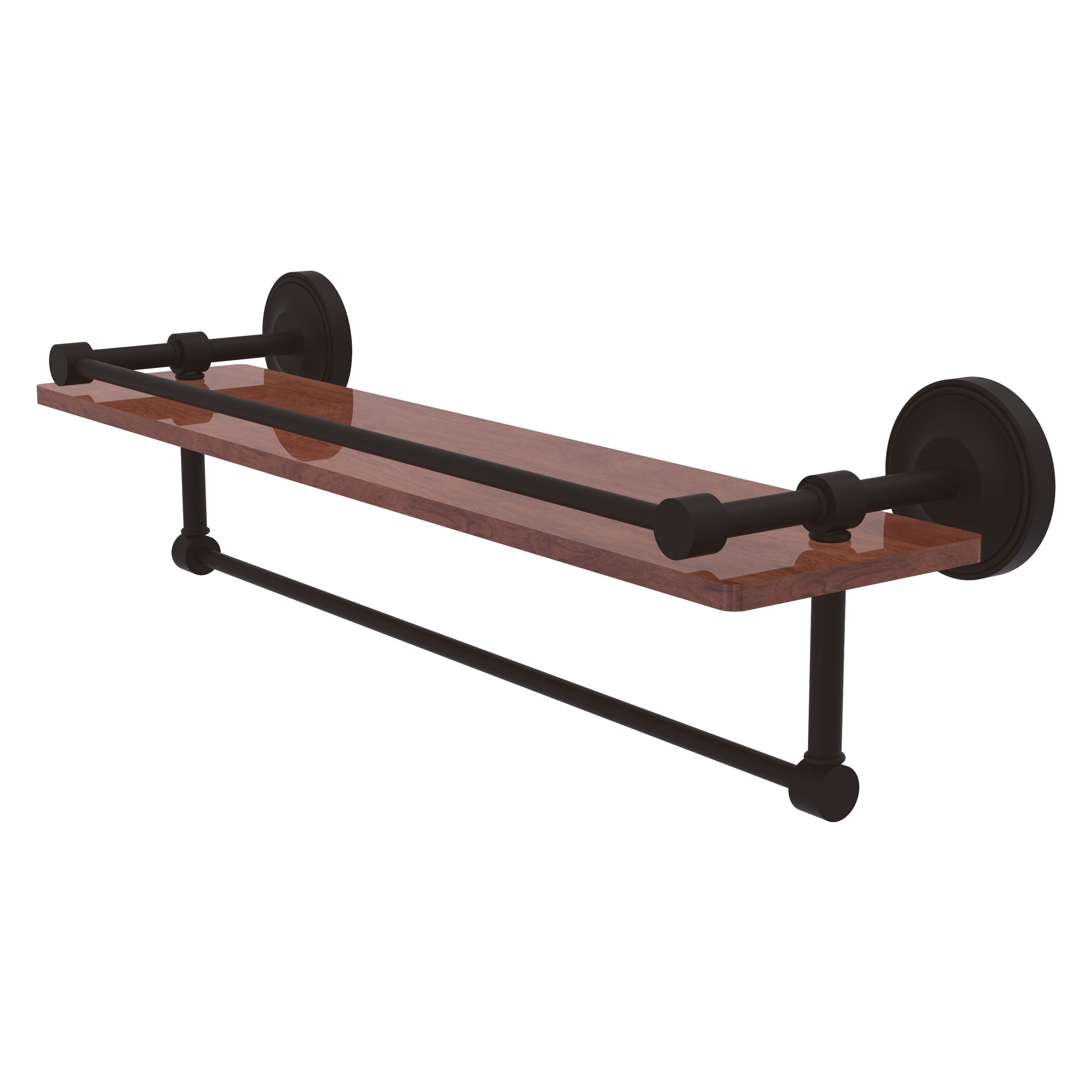 Allied Brass PRBP-1TB-22G-IW-ORB Prestige Regal Oil-rubbed Bronze Wall mount Bathroom Shelf ( 22-in x 5-in x 5-in )