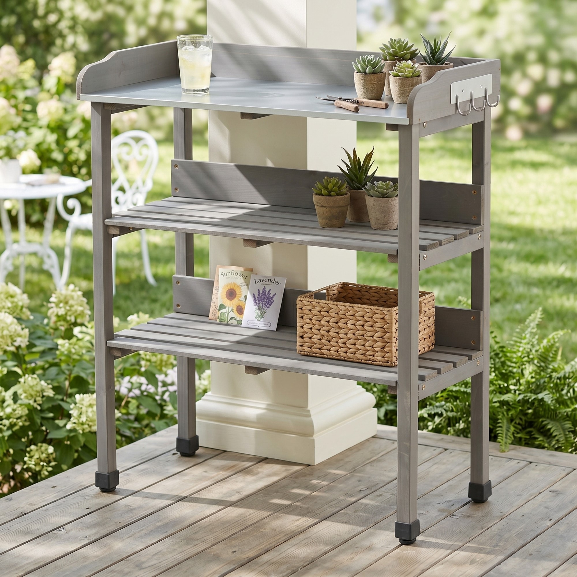 ToolCat Rectangle Outdoor Cooking Table 14.5-in W x 30-in L