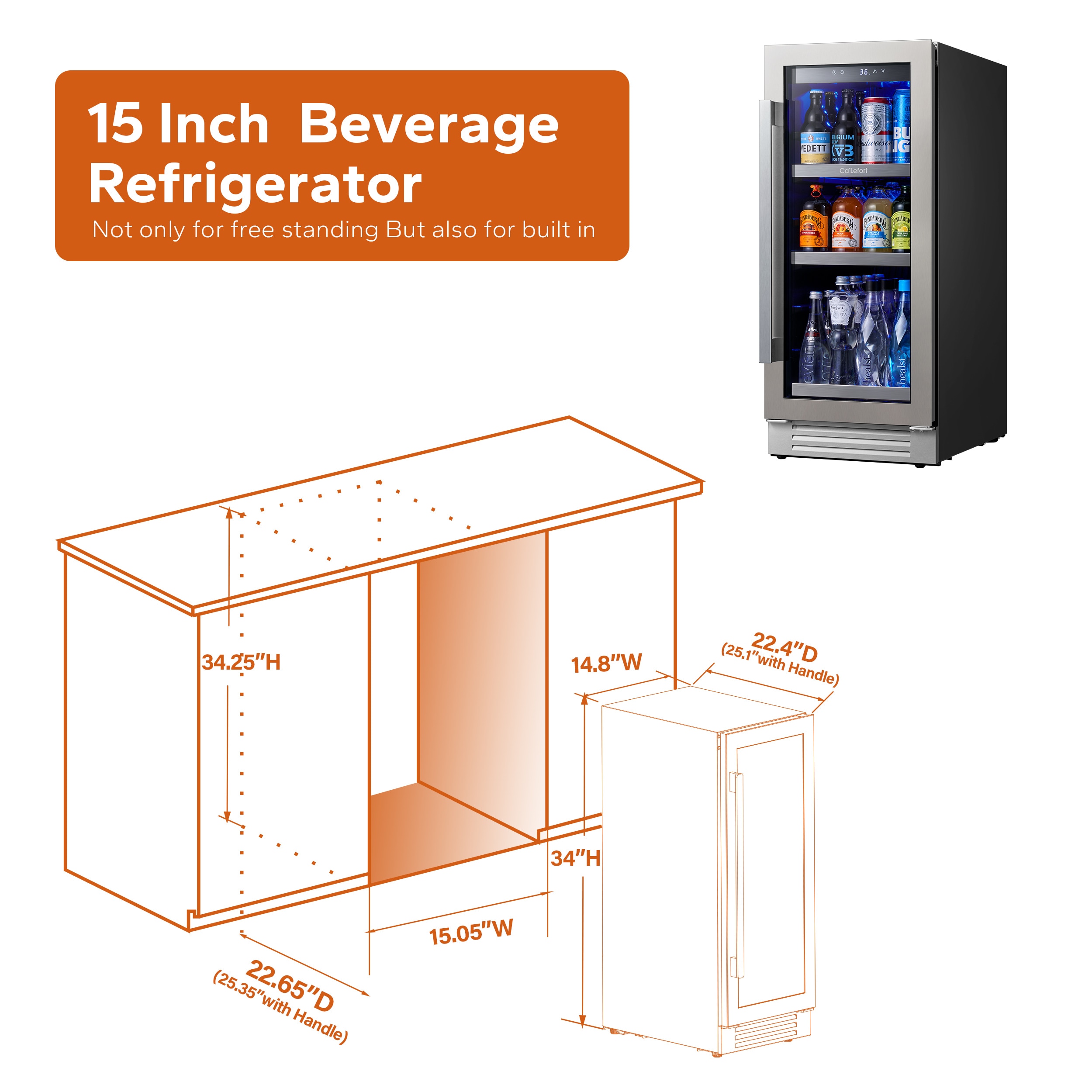 Ca'Lefort CLF-BS15-LS Beverage-Dispensers - View #14