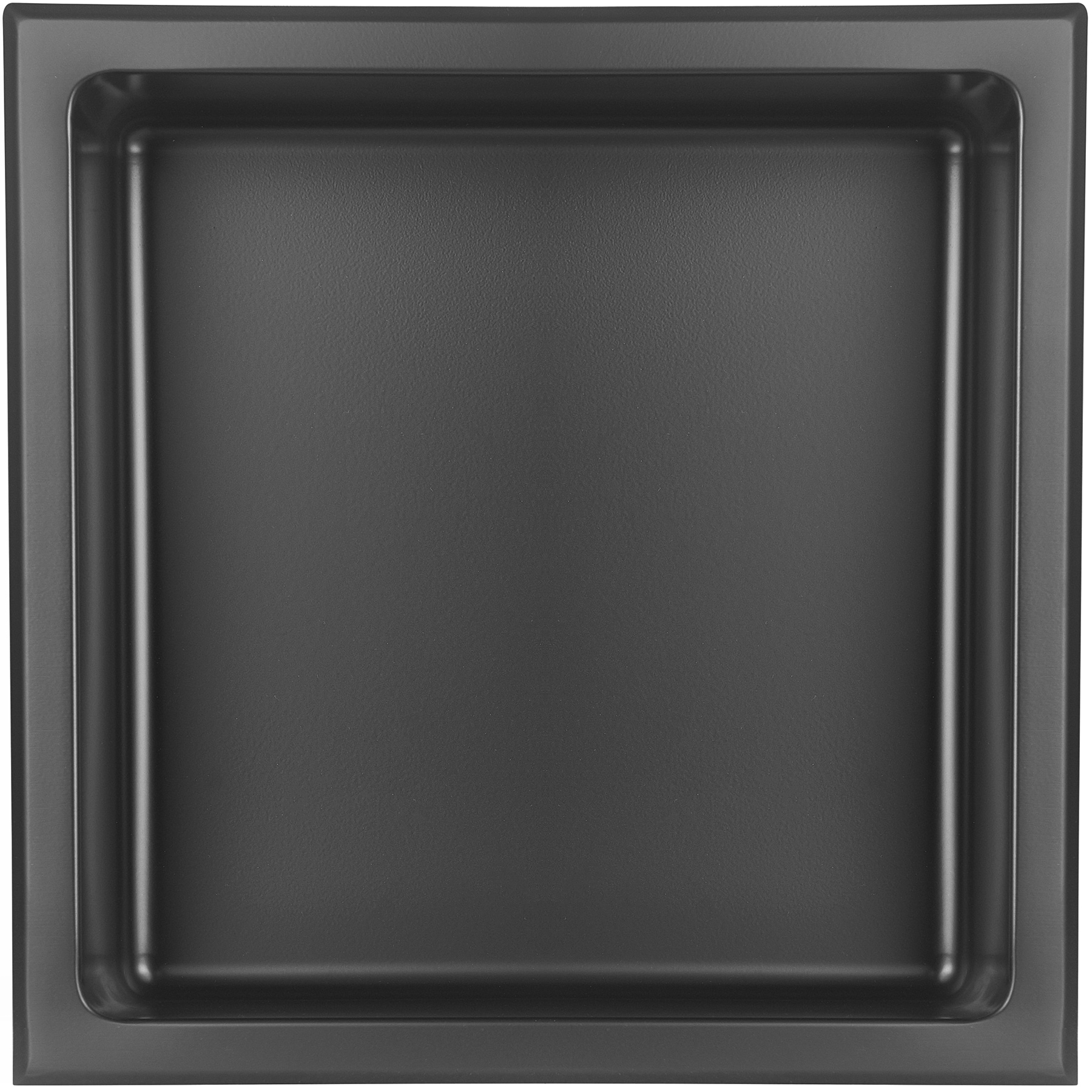 AKDY 24-in x 12-in Matte Black Stainless Rectangular Shower NICHE