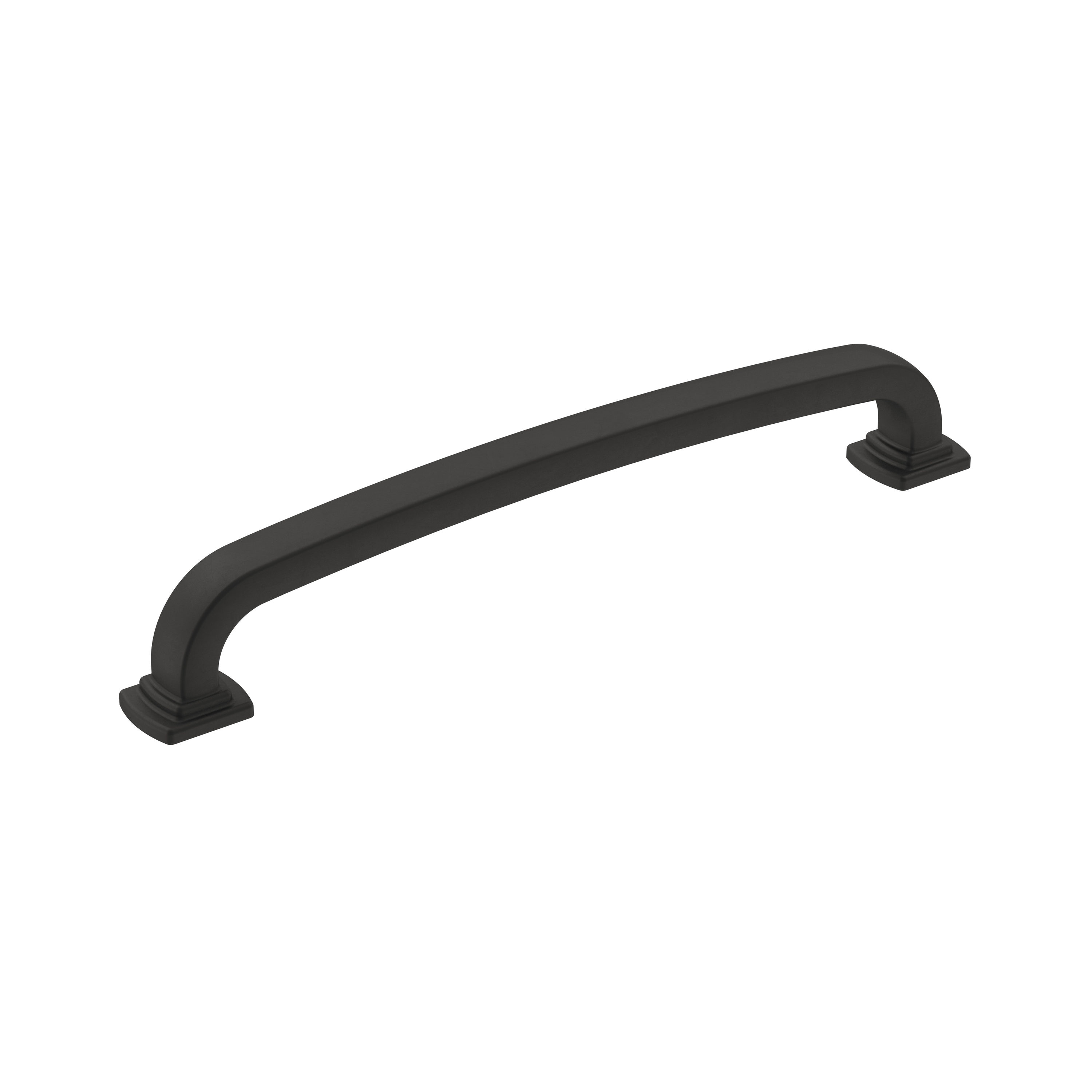 Amerock BP36896FB Surpass 6-5/16-in , 160mm Center to Center Matte Black Arch Handle