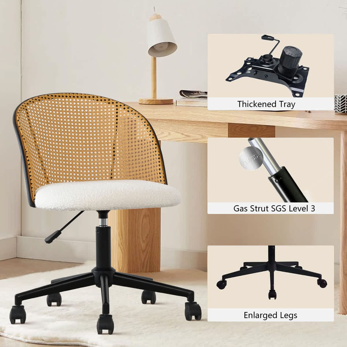 Maison Boucle JULES-OFFICE-WH stools - View #5