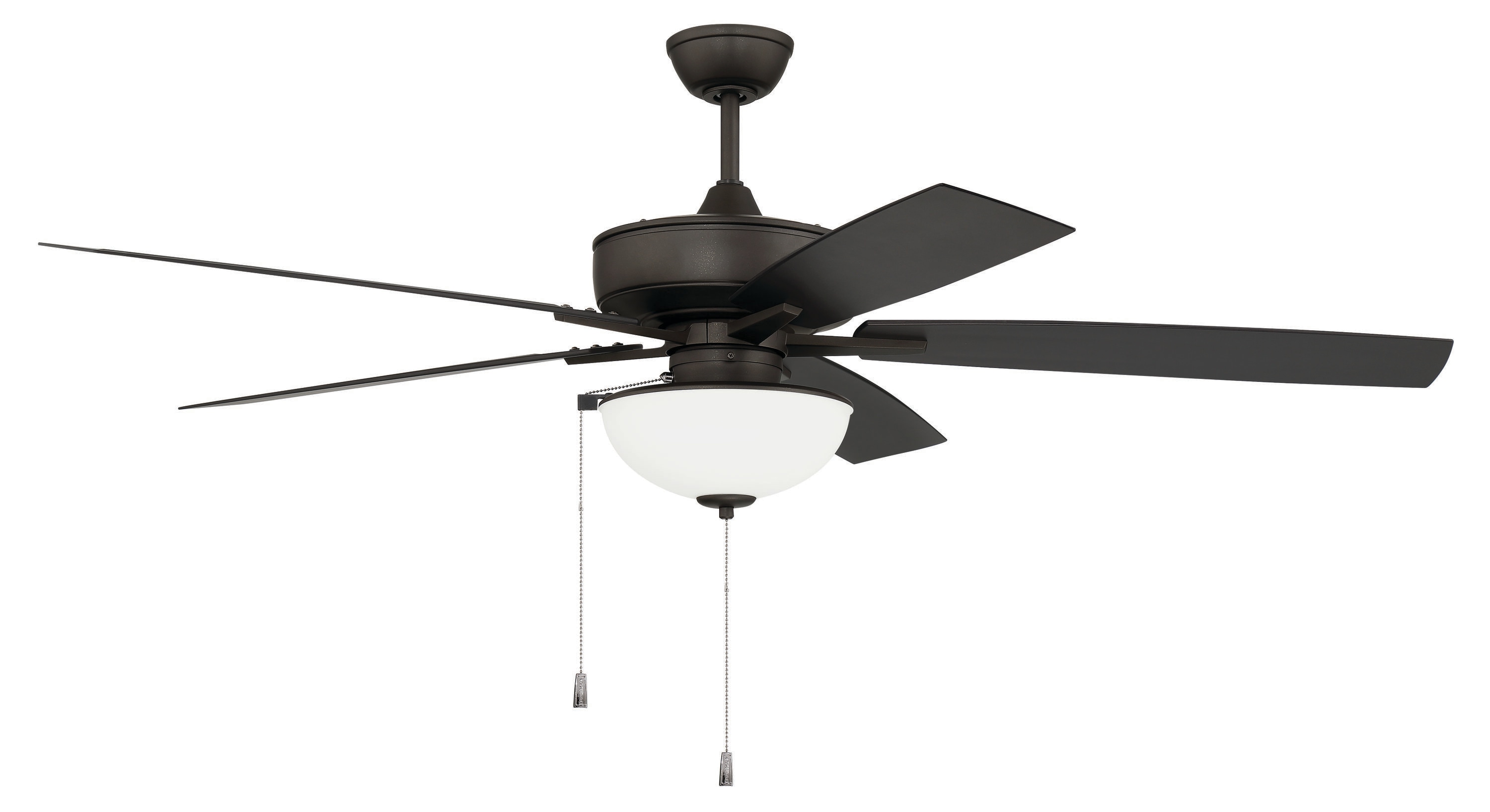 Craftmade OS211ESP5 Outdoor Super Pro 60-Inches Espresso with Espresso Blades Indoor/Outdoor Downrod mount Standard Ceiling Fan With Light ( 5 -Blade)