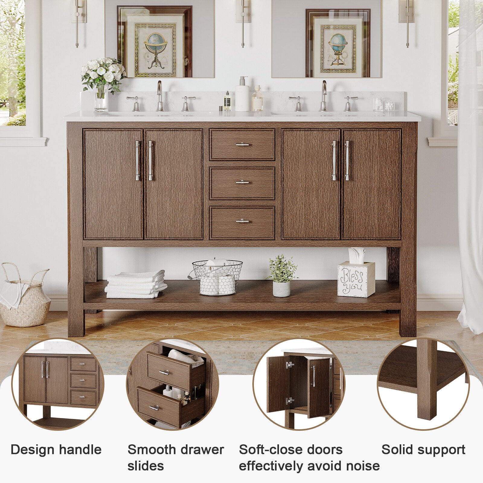 VOUA SAF-DXDRZJ4-BE Bath-Vanity-Combo - View #6