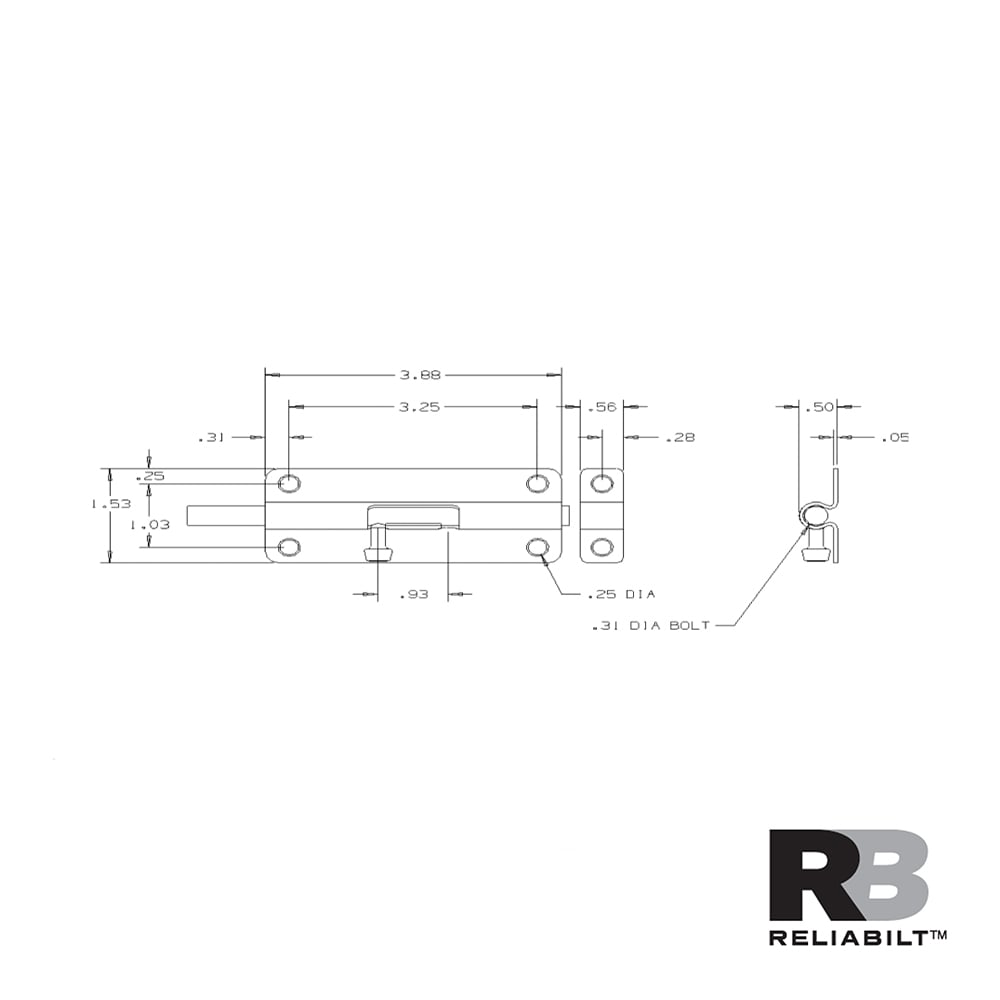 RELIABILT 605561 Security-Hardware - View #8