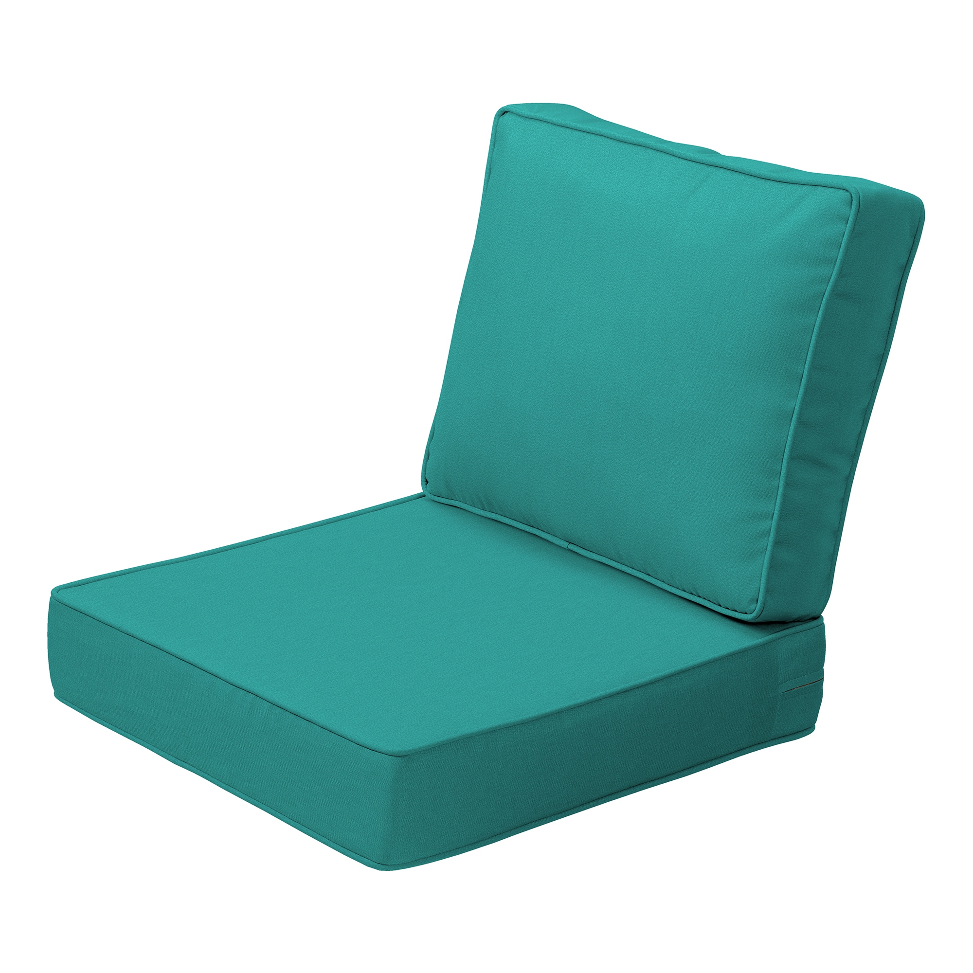 Arden Selections 24-in x 24-in Surf Teal Deep Seat Patio Chair Cushion ...