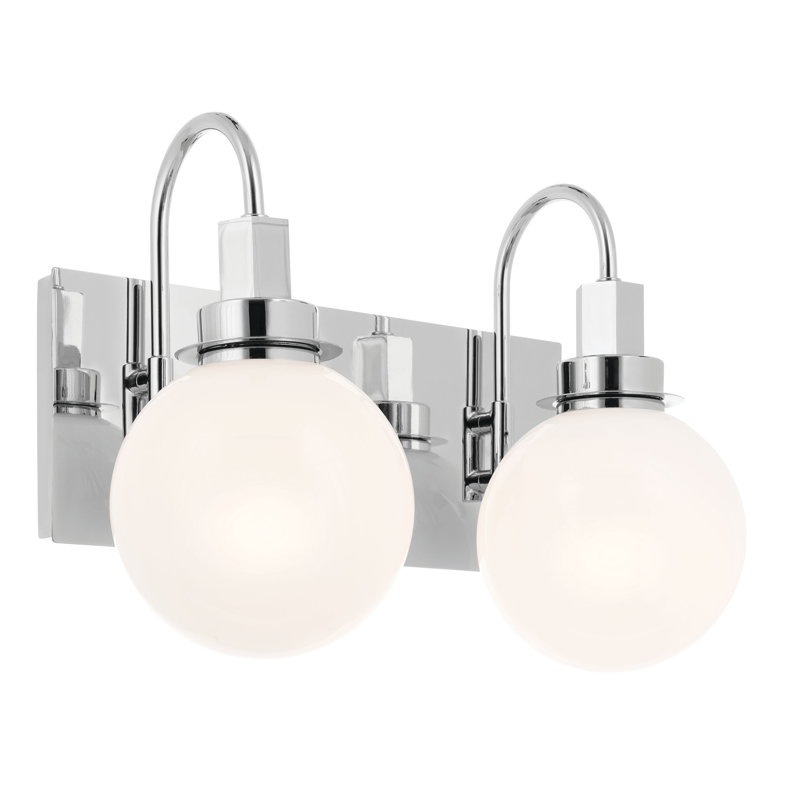 Kichler 55150CH Hex 14.25-in 2 -Light Chrome Modern/contemporary Vanity light