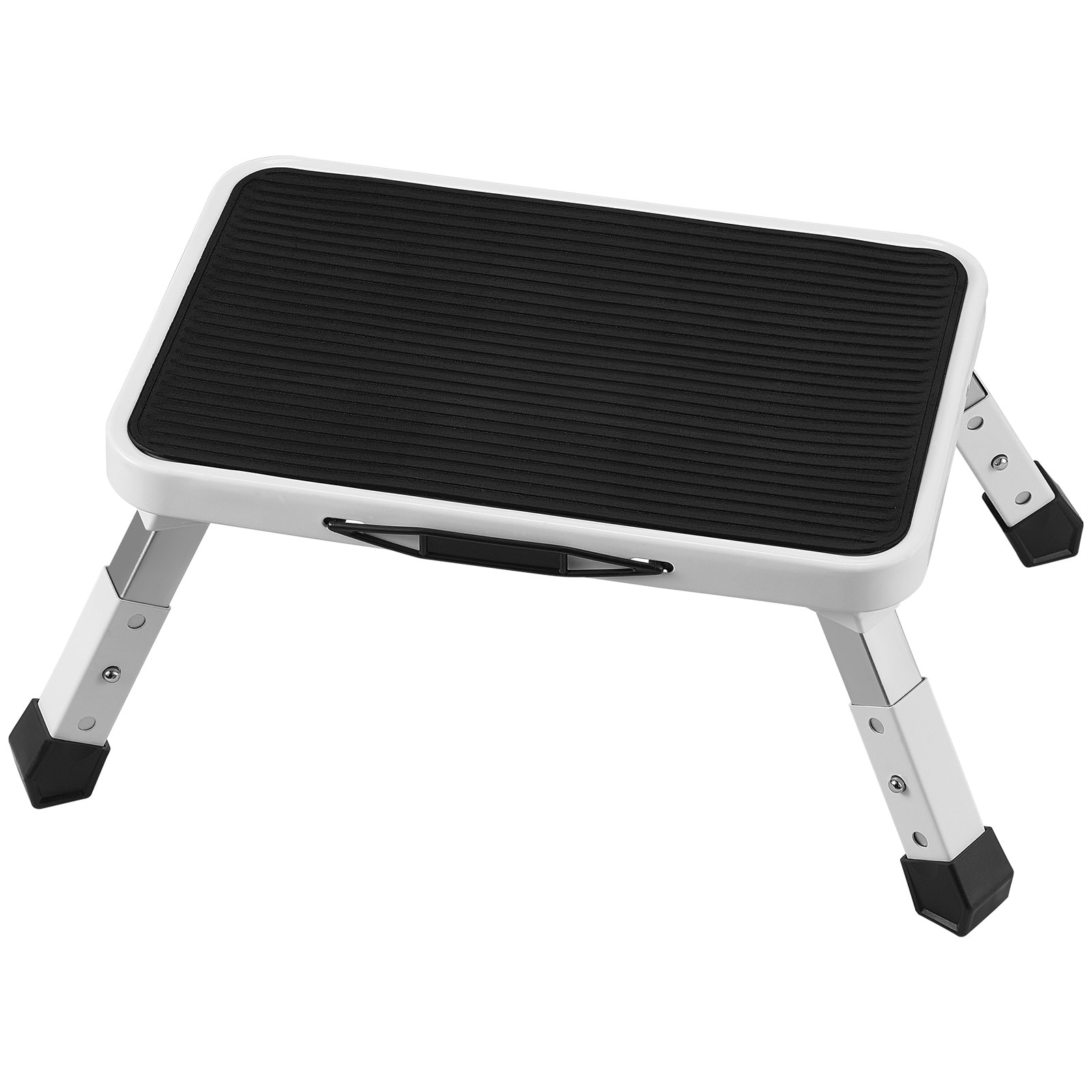 VEVOR Step Stool 1-Step 330lbs Capacity Folding Steel Step Ladder 3 Adjustable Height Portable Toddler Step Stools for Adults Non-Slip Sturdy Step Ladders for Office RVs Pets Bathrooms Bedrooms #SCJYTDGYBWFS05508V0