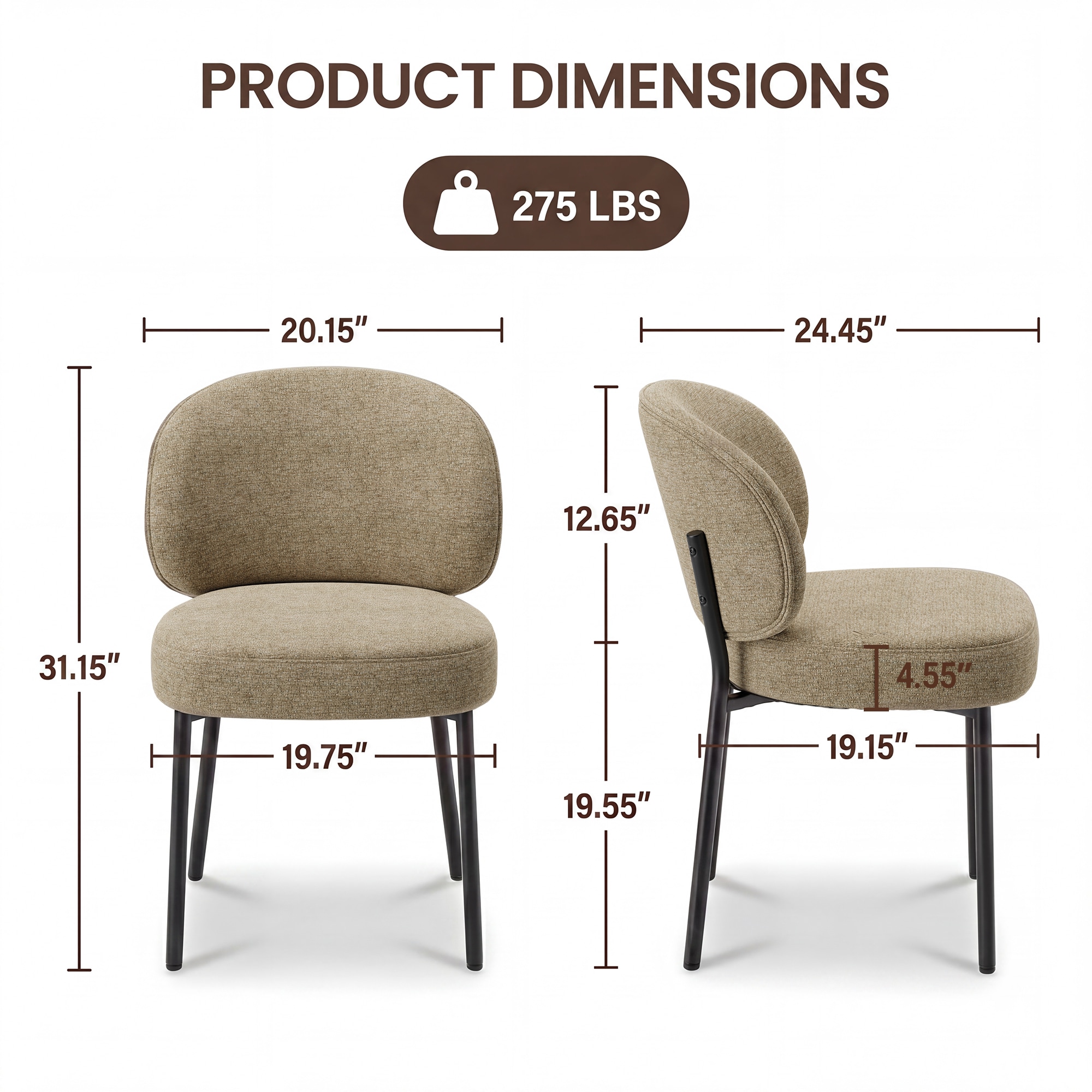 Colamy LS-DCM31A-CAM-FB-3B Dining-Chairs - View #3