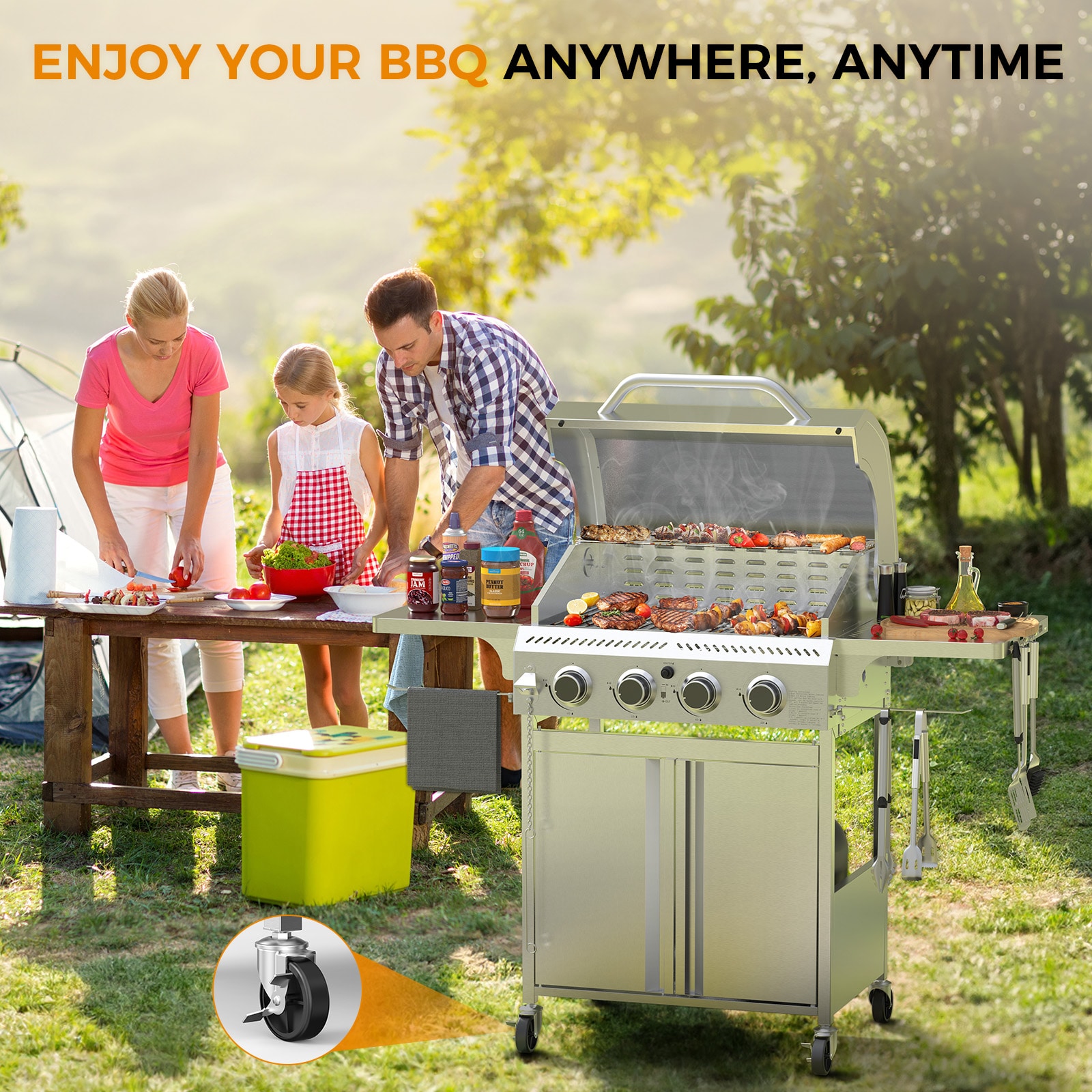 COWSAR LSG01GG41F Gas-Grill - View #6