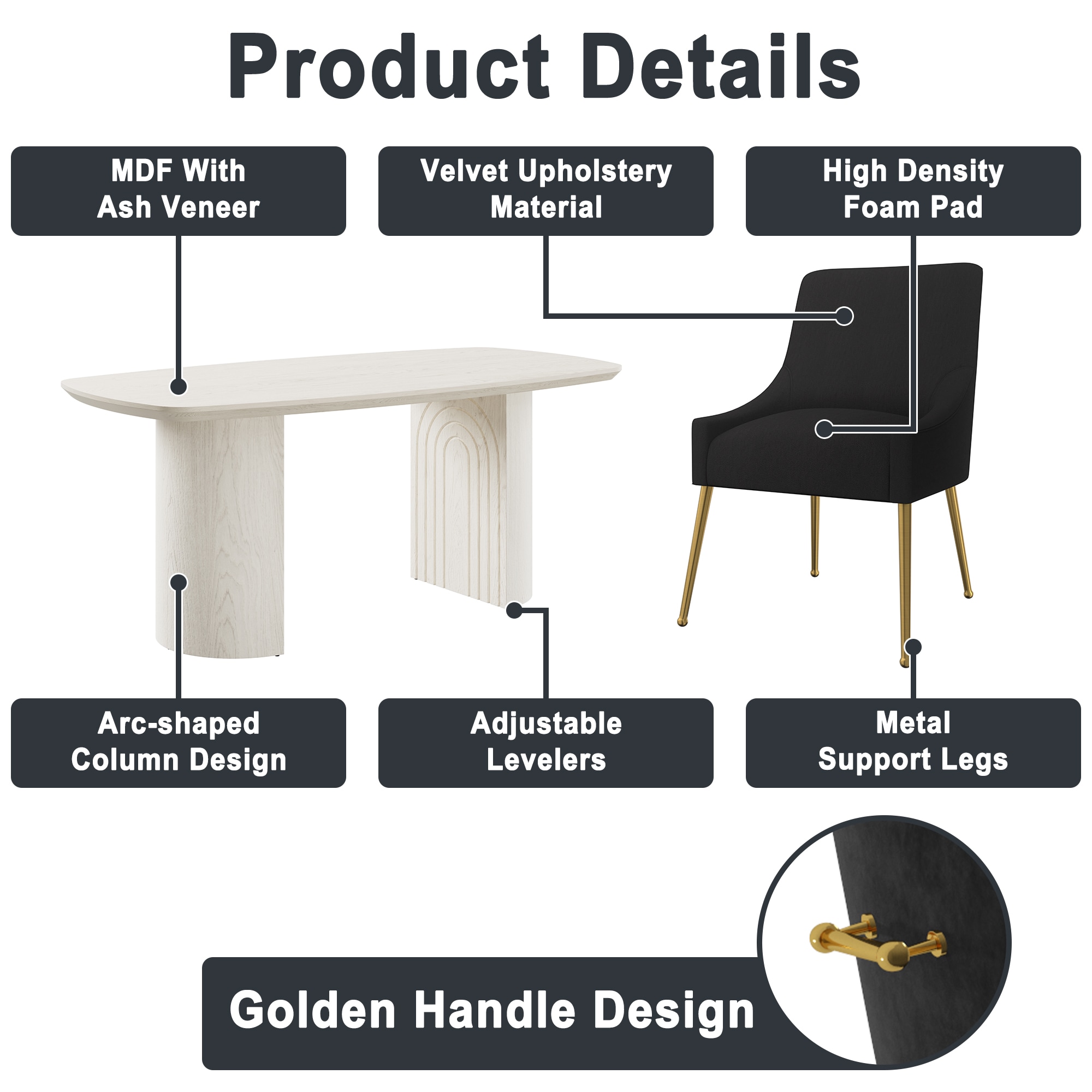 Clihome CL-1660A700BK Dining-Sets - View #8