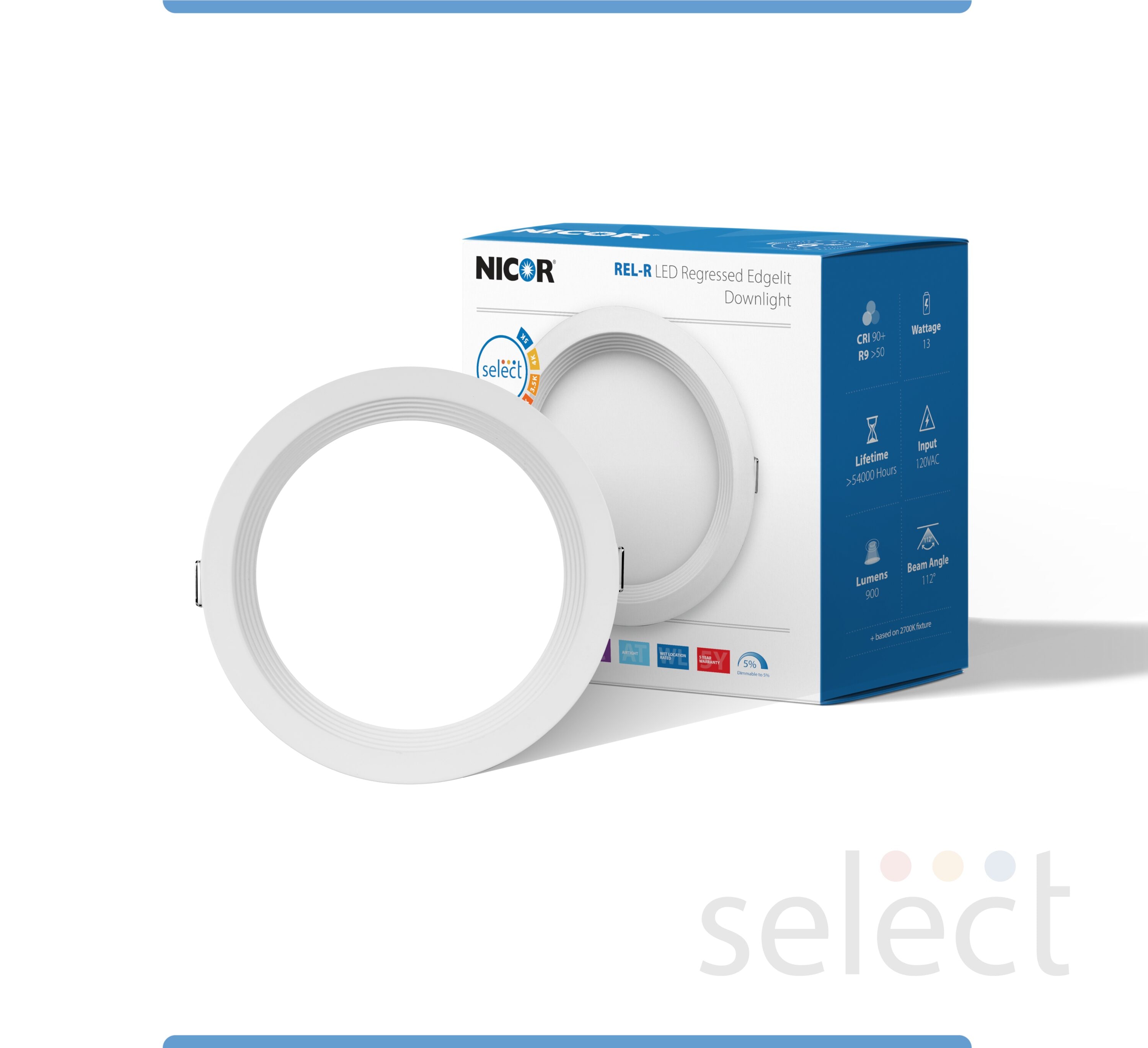 Nicor Lighting REL61120SRRWH Led-Retrofit-Downlight - View #6