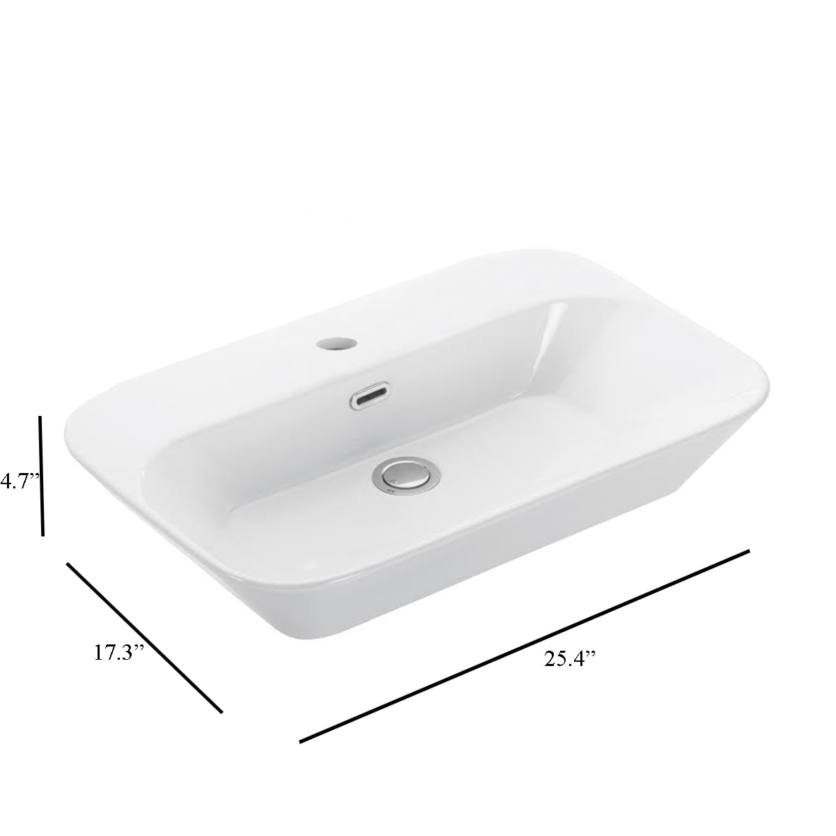 WS Bath Collections EDGE 4465.01 Bath-Sink - View #7